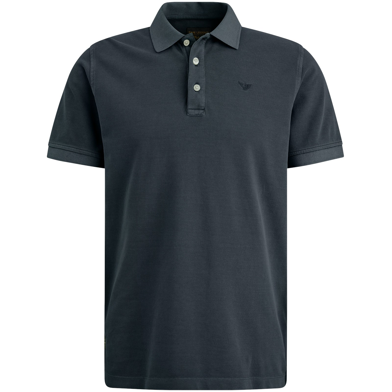 Short sleeve polo Pique garment dye