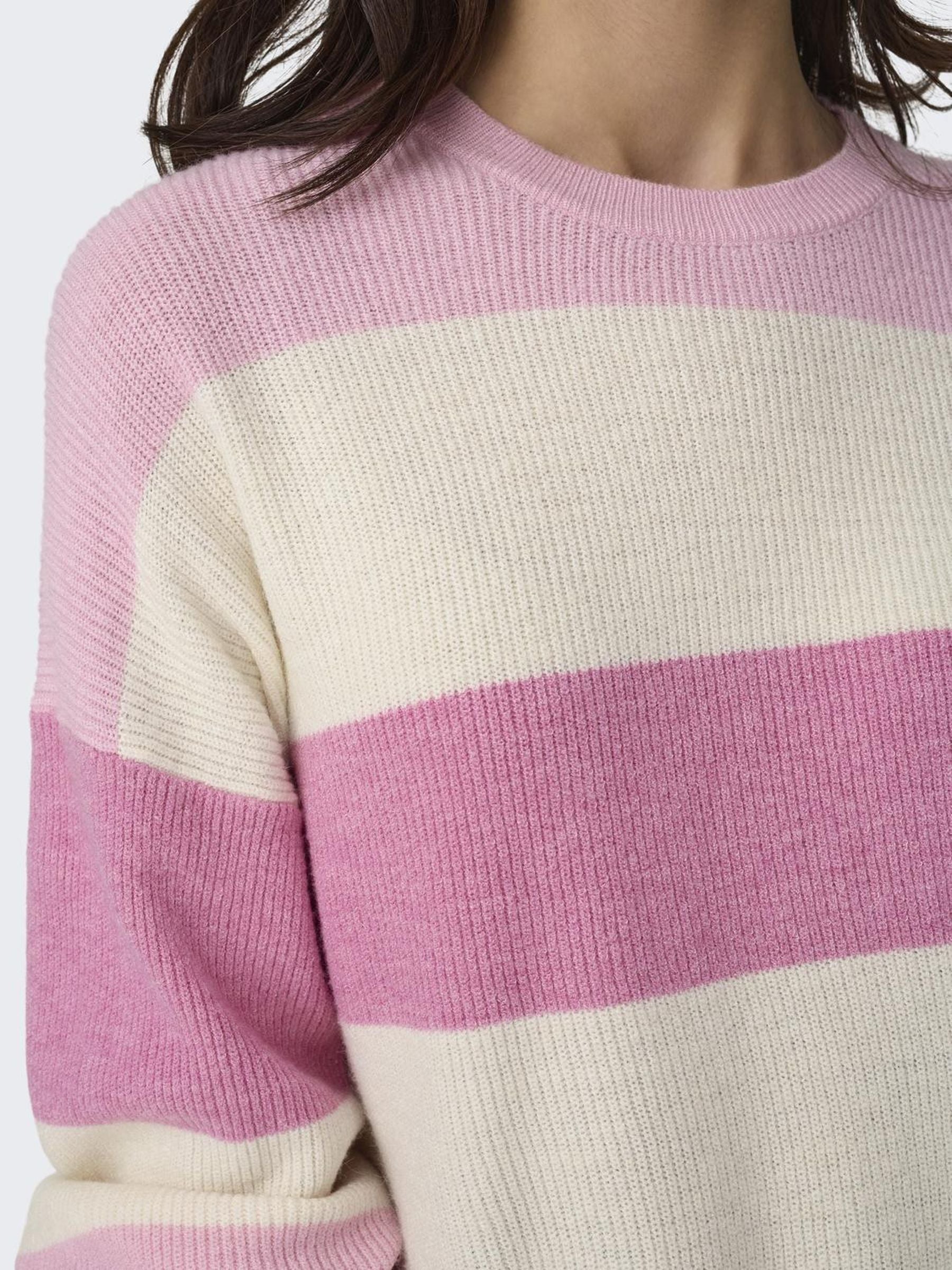 ONLATIA L/S STRIPE PULLOVER KNT NOOS