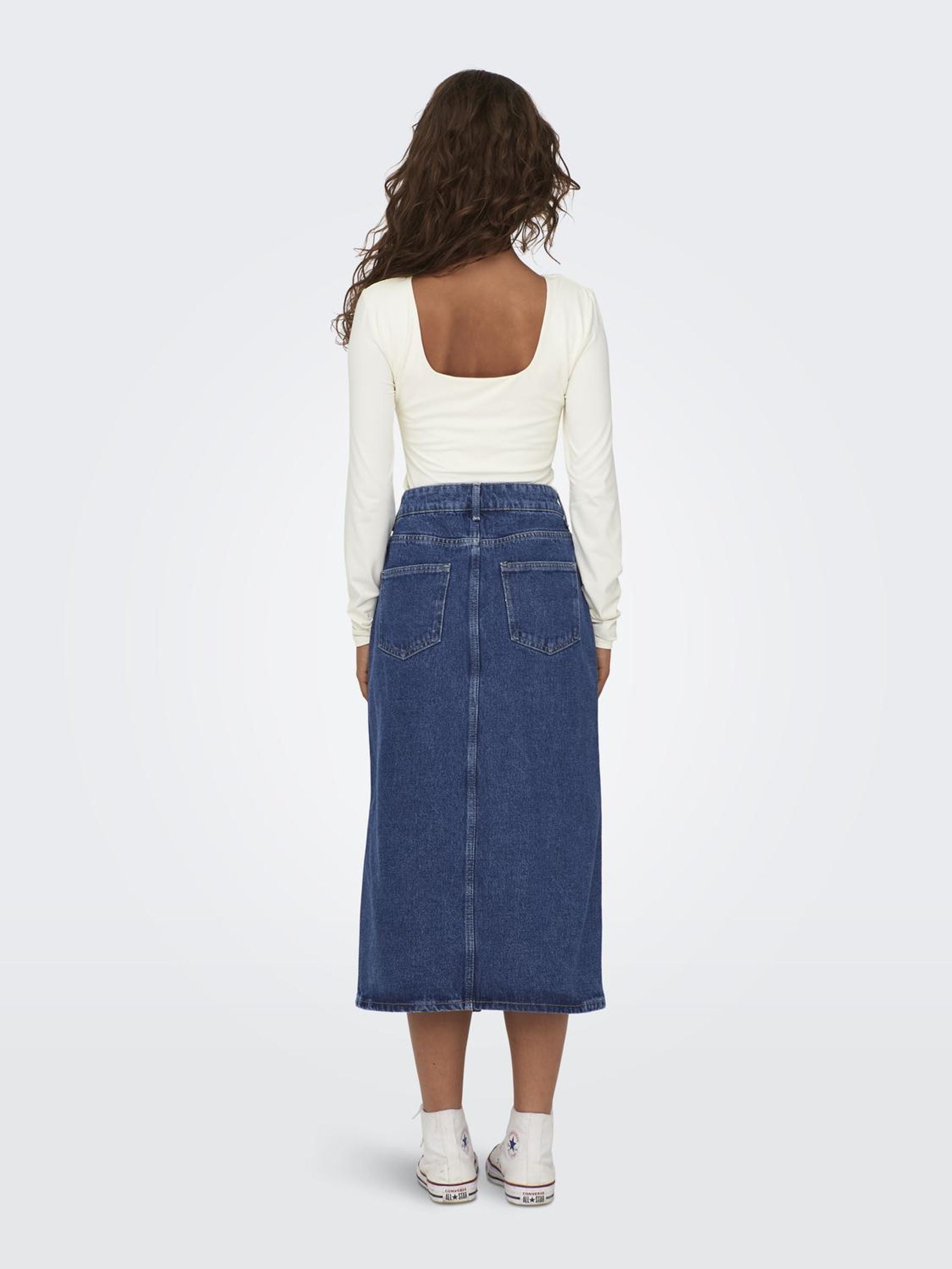 ONLBIANCA MIDI SKIRT DNM  REA NOOS