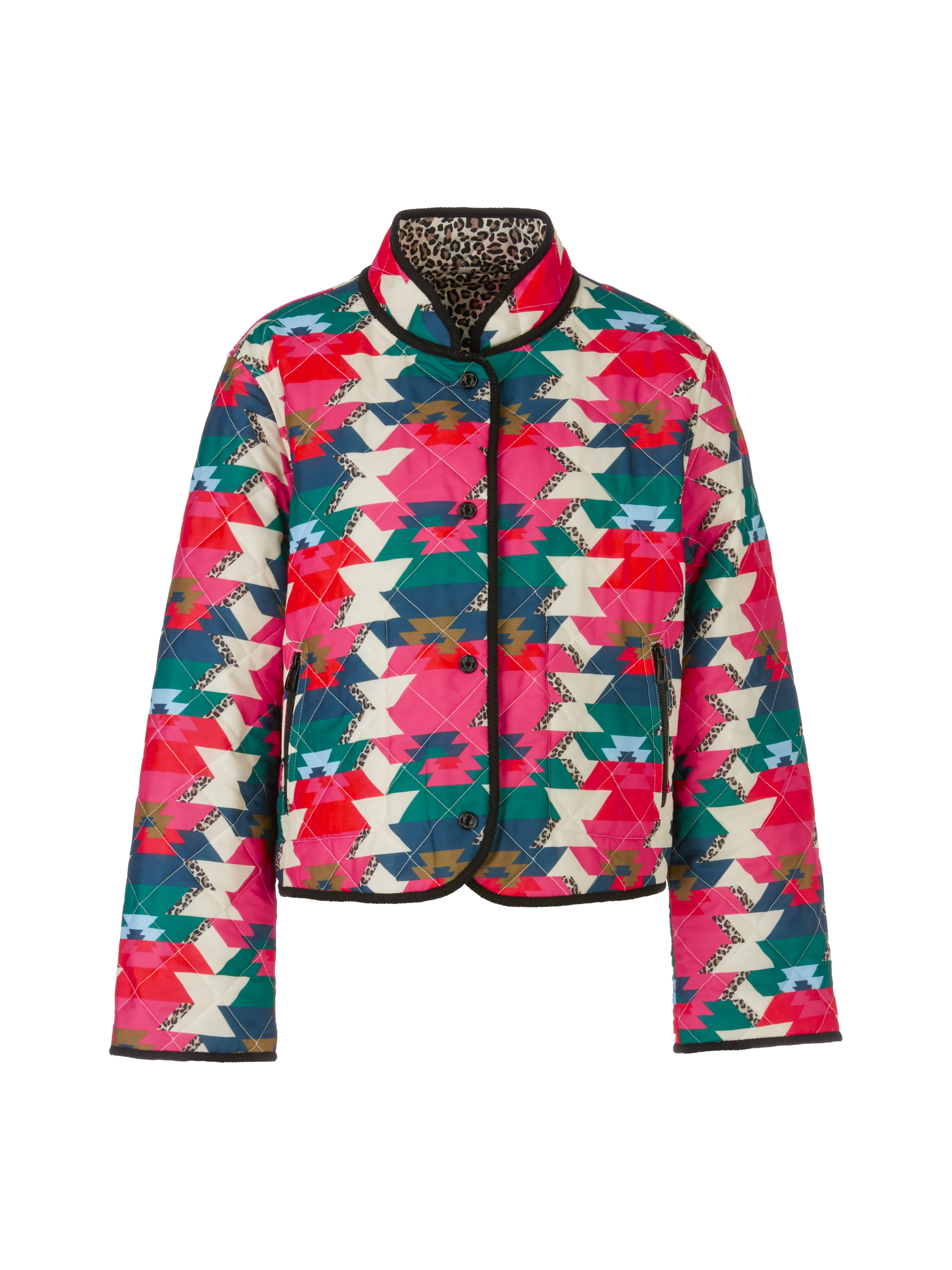 Reversible Steppjacke mit Print