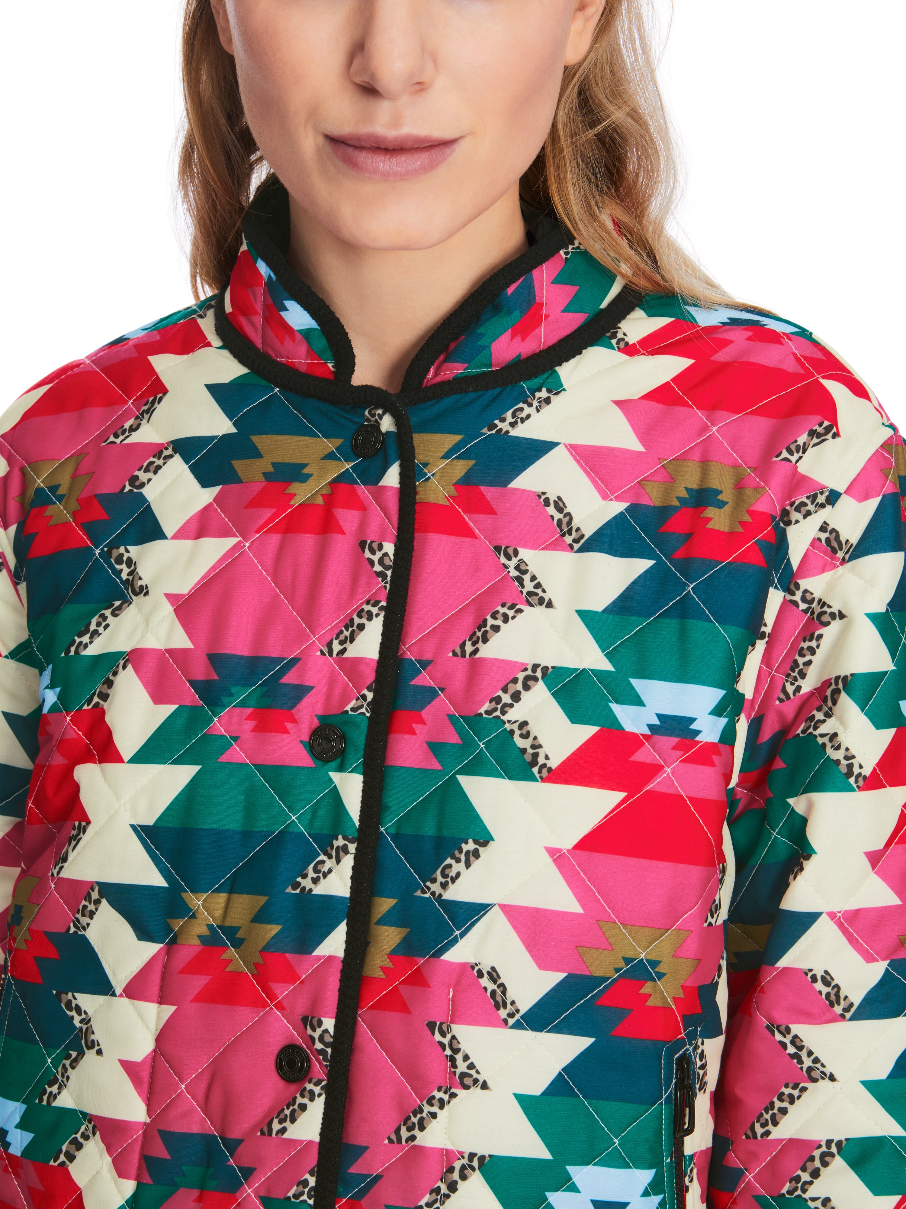 Reversible Steppjacke mit Print