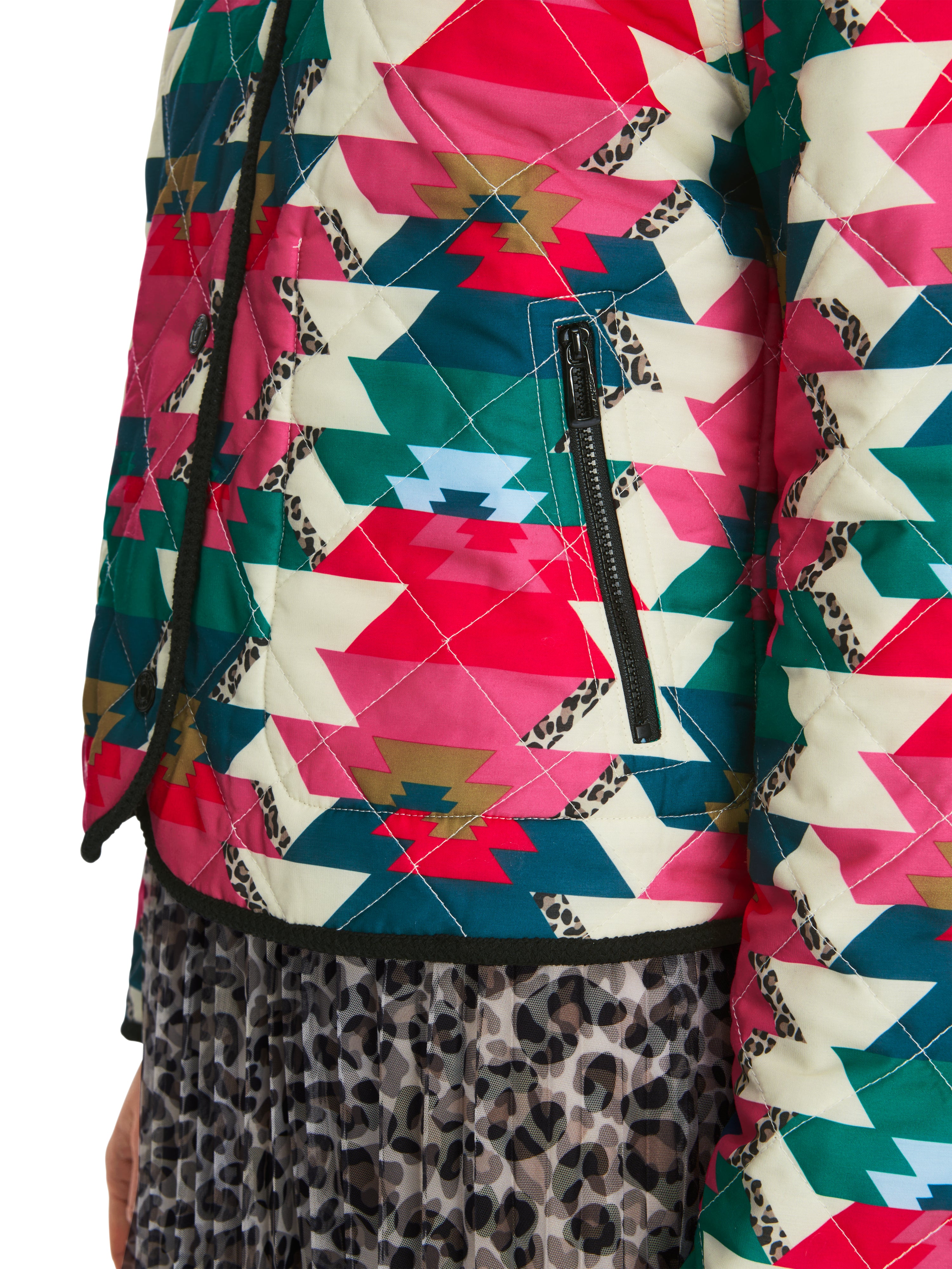 Reversible Steppjacke mit Print