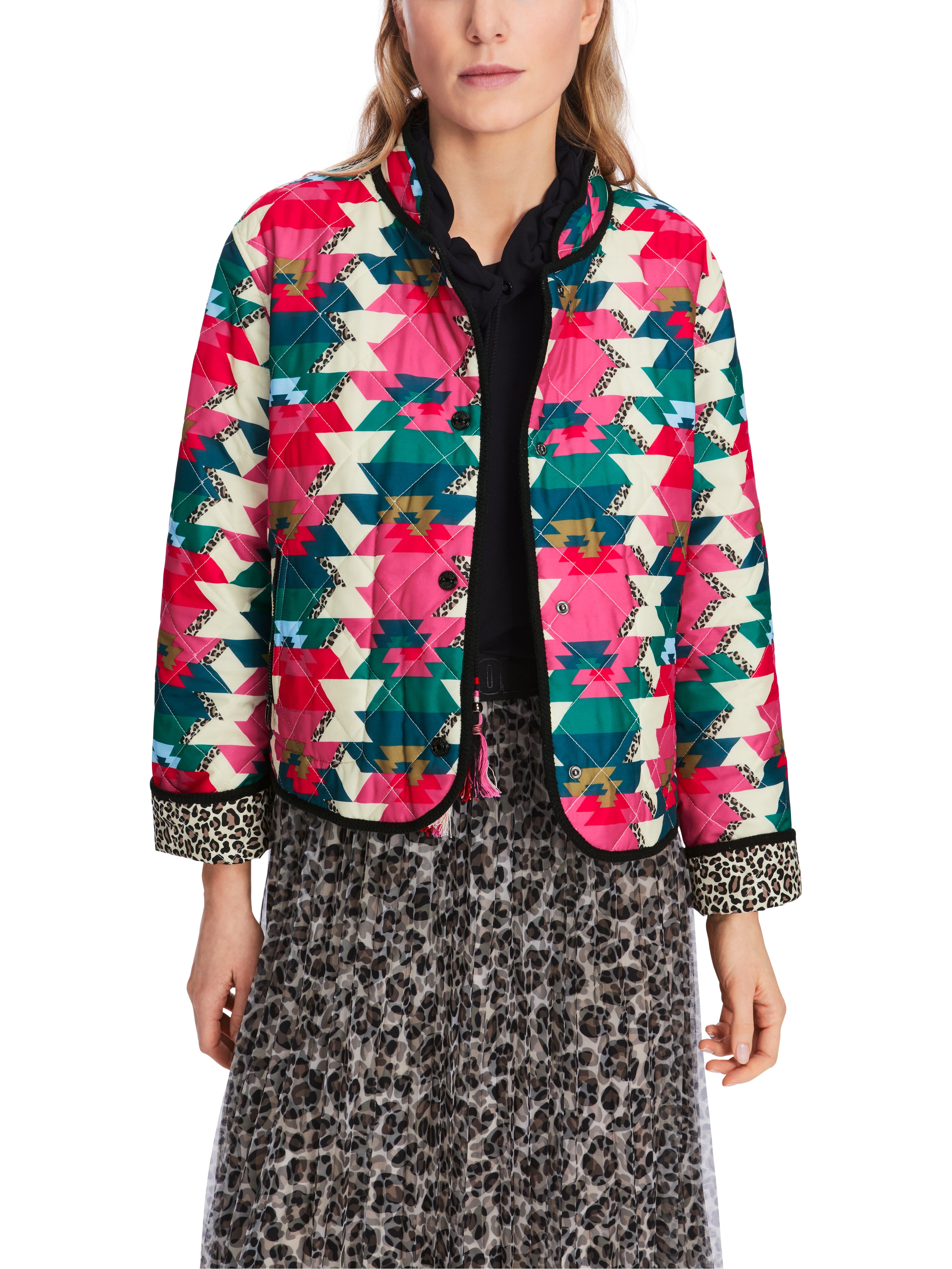 Reversible Steppjacke mit Print