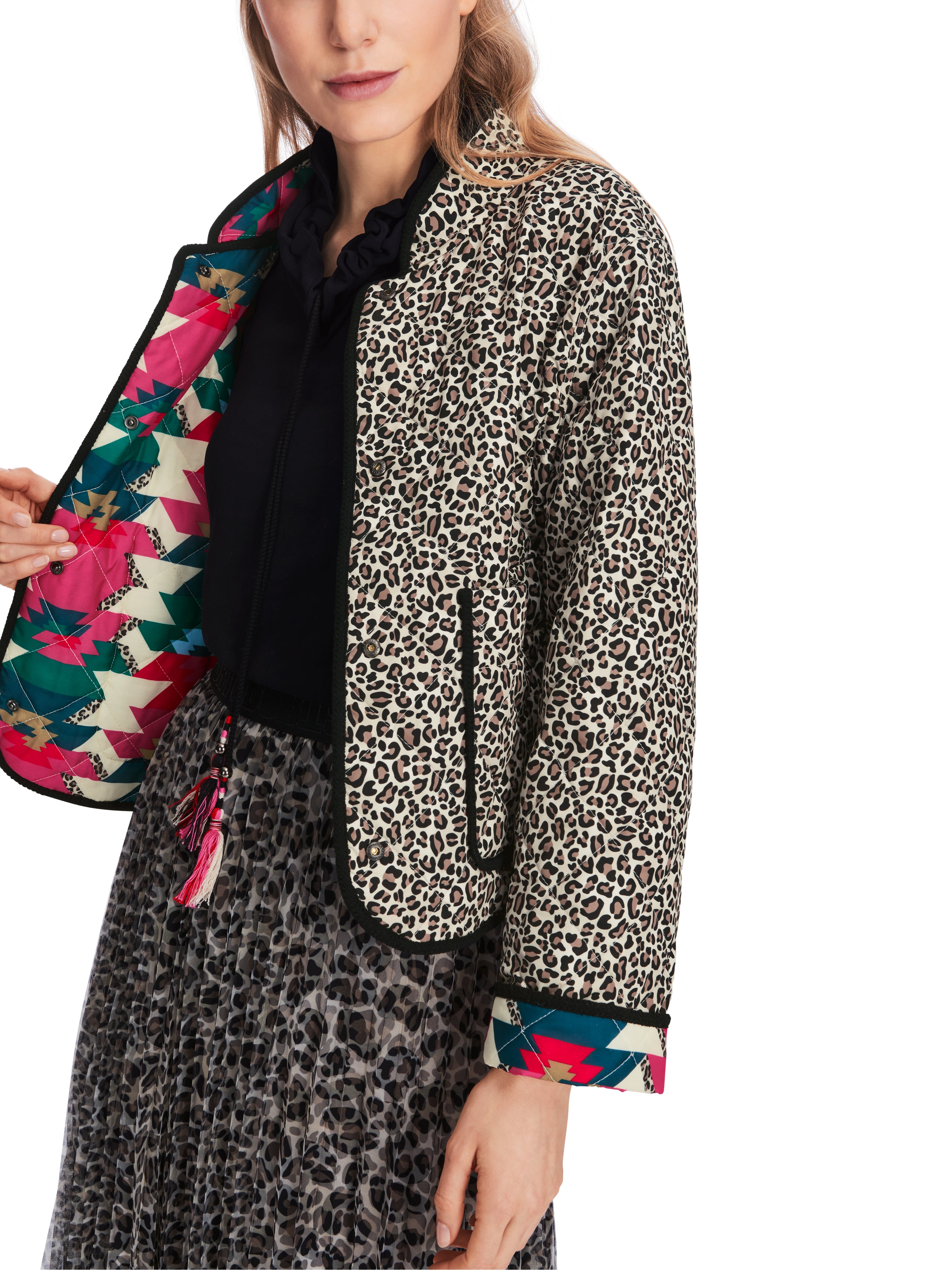 Reversible Steppjacke mit Print