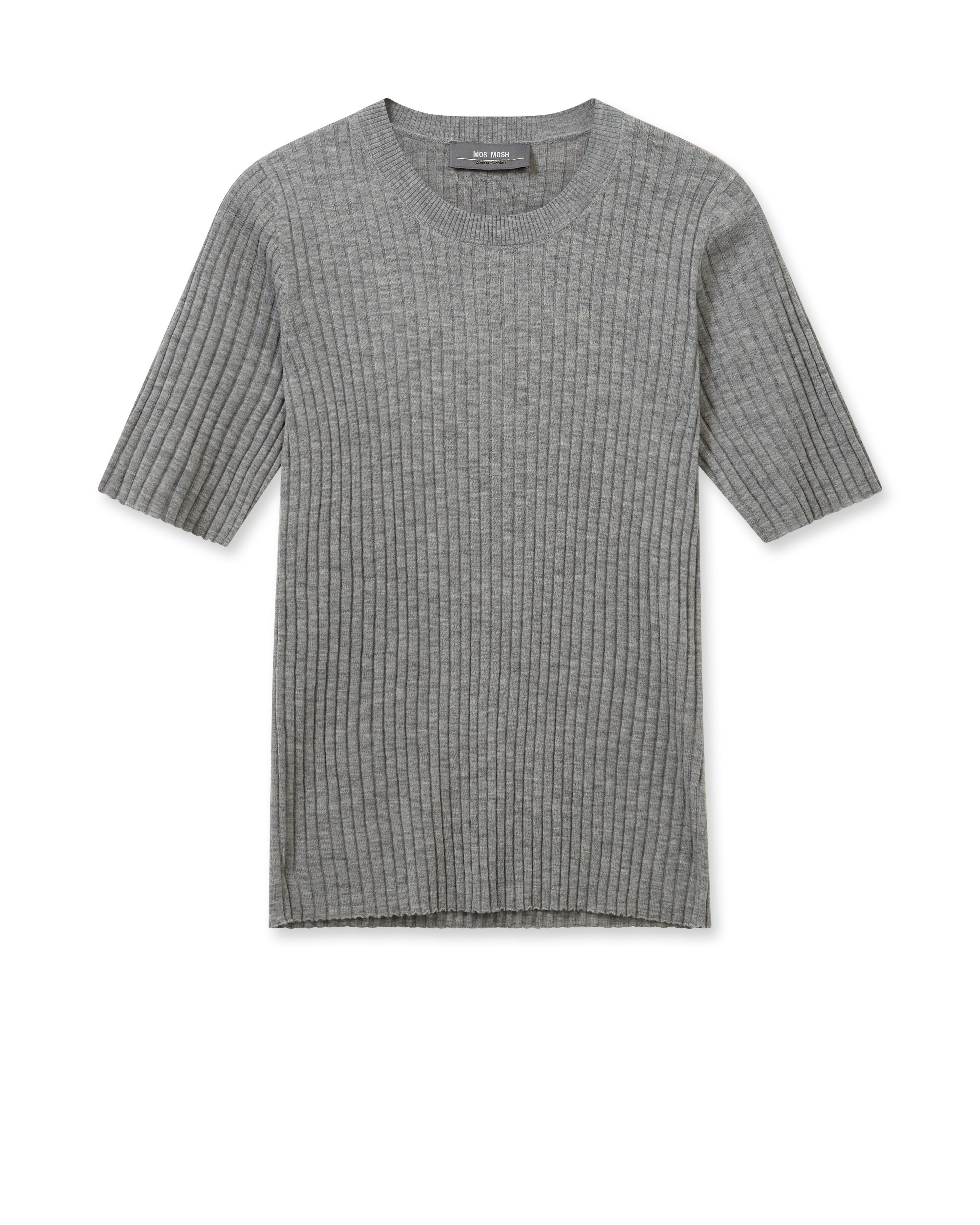 MMRelena Rib SS Crew Neck Knit