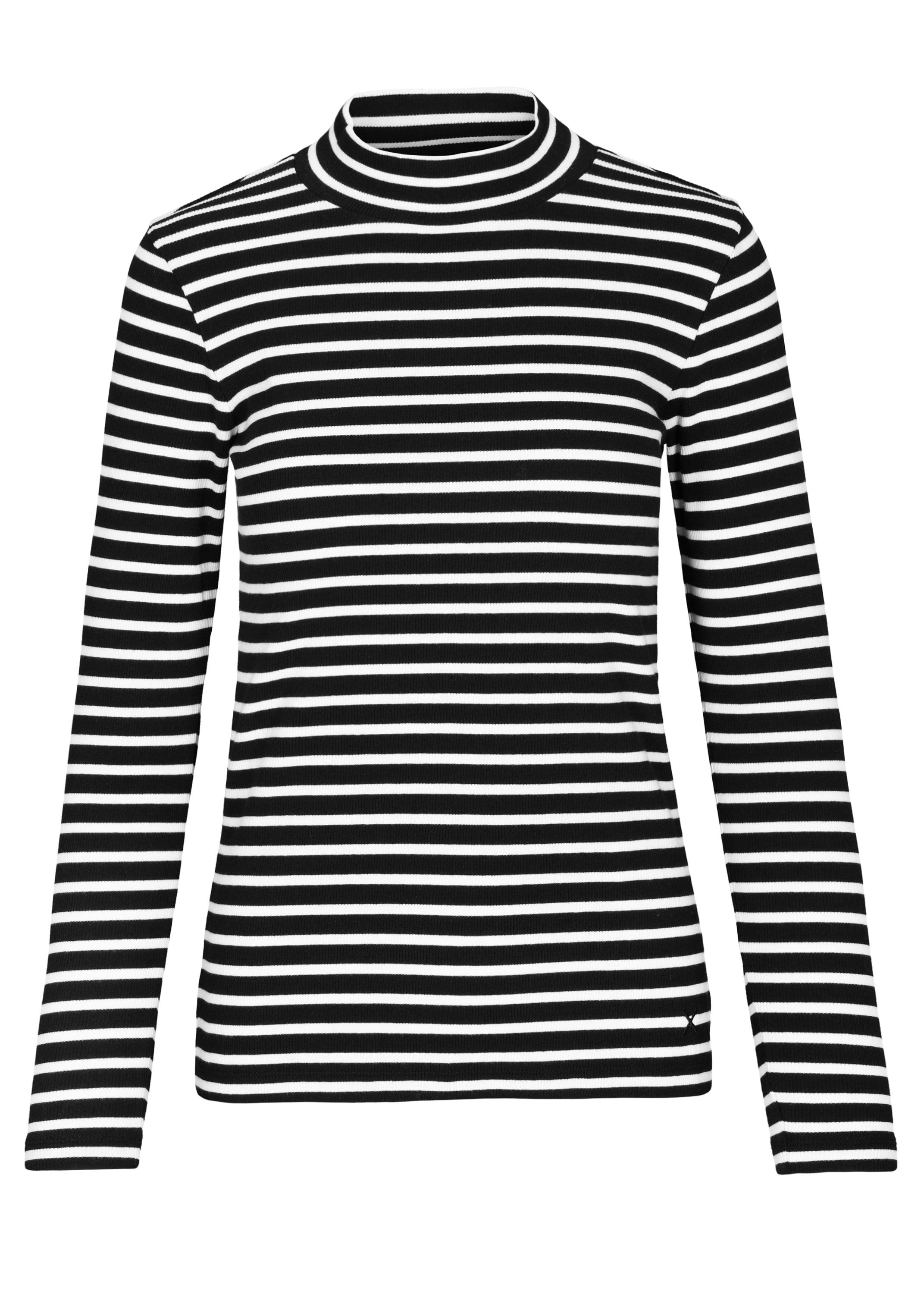 Striped Turtleneck rib