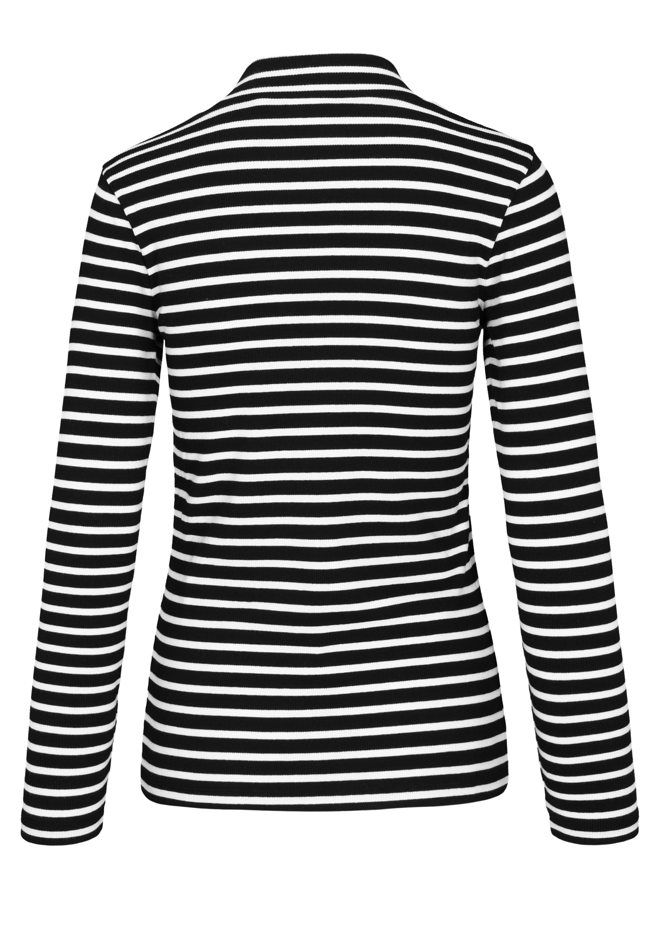 Striped Turtleneck rib