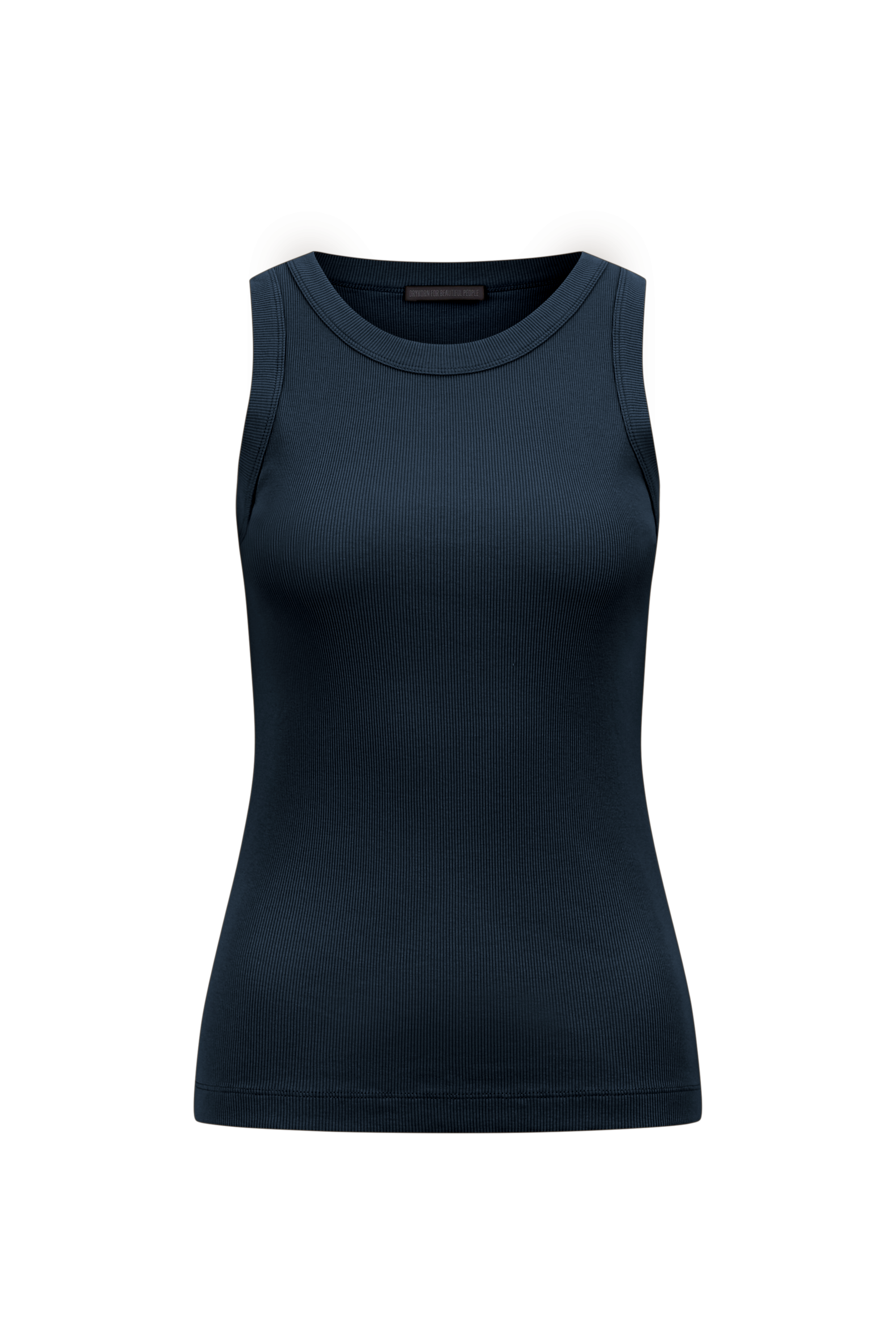DRYKORN Tanktop mit Rundhals in Baumwoll-Rippe OLINA