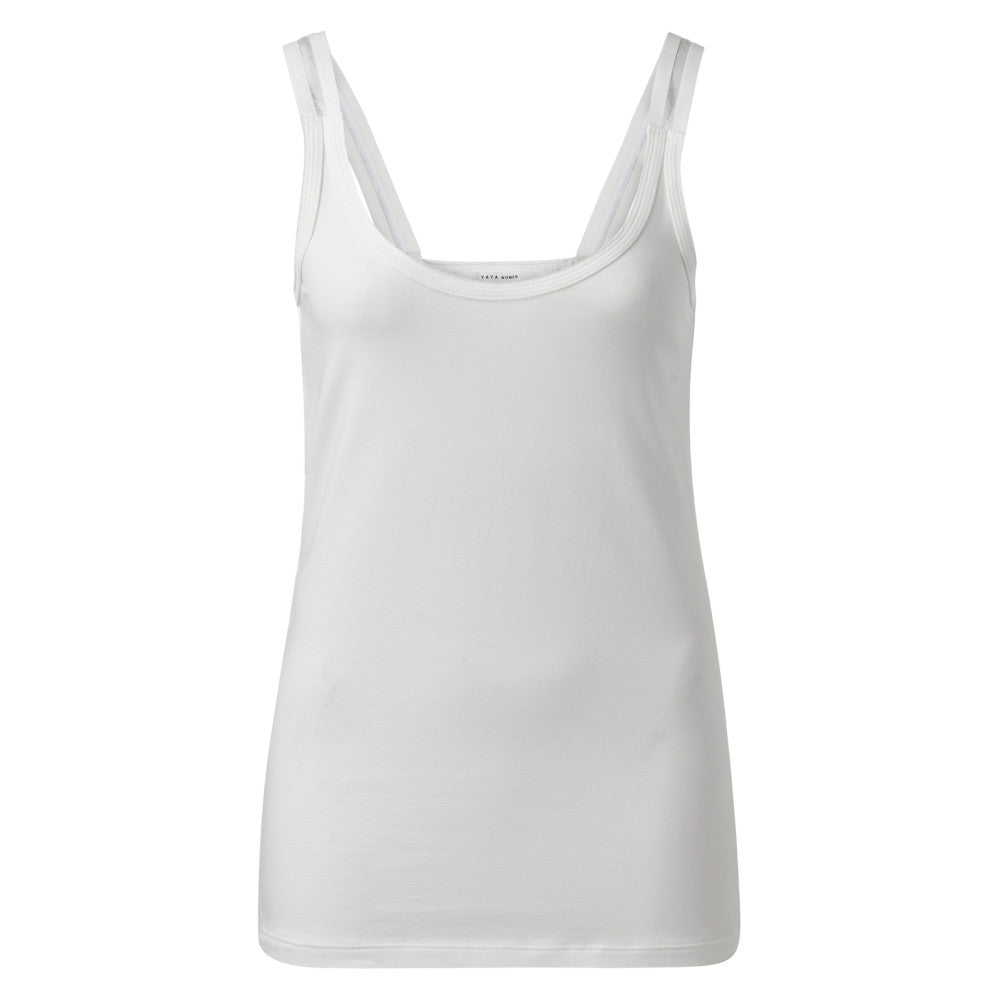 Cotton singlet with straps