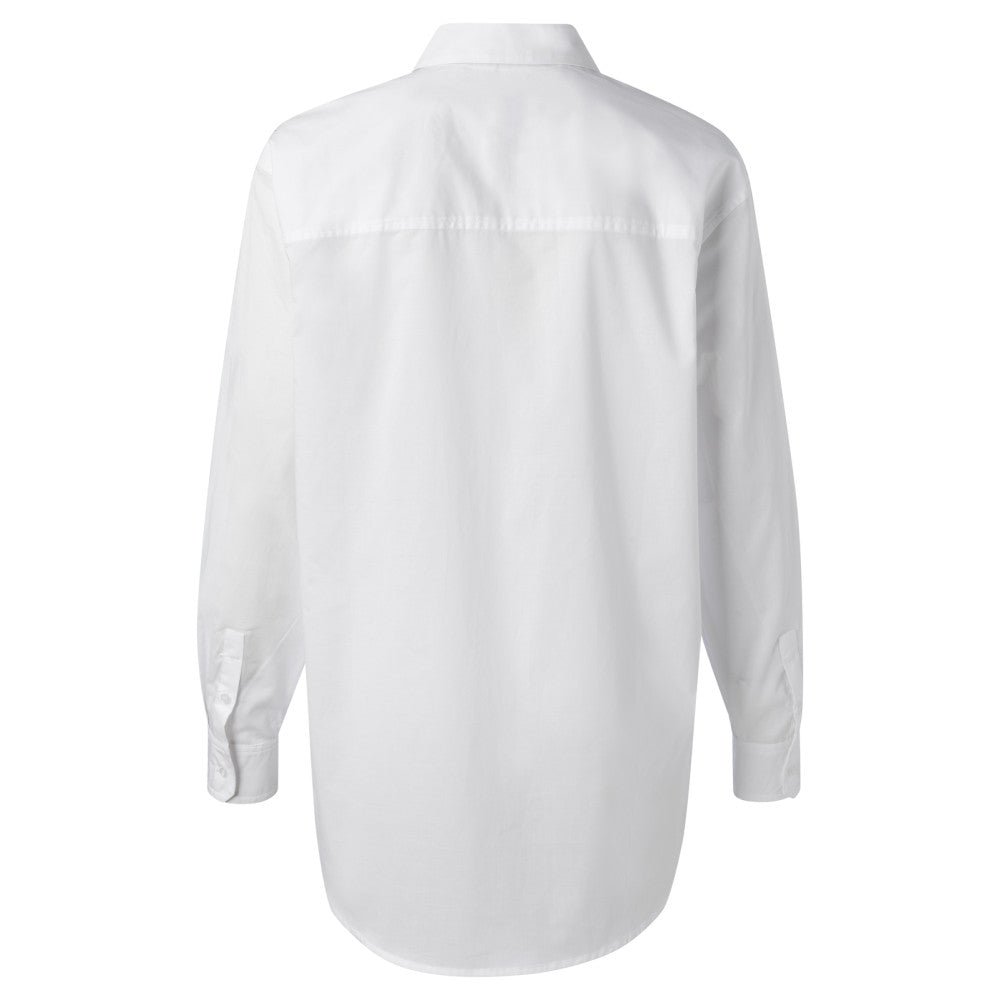 Oversized poplin shirt