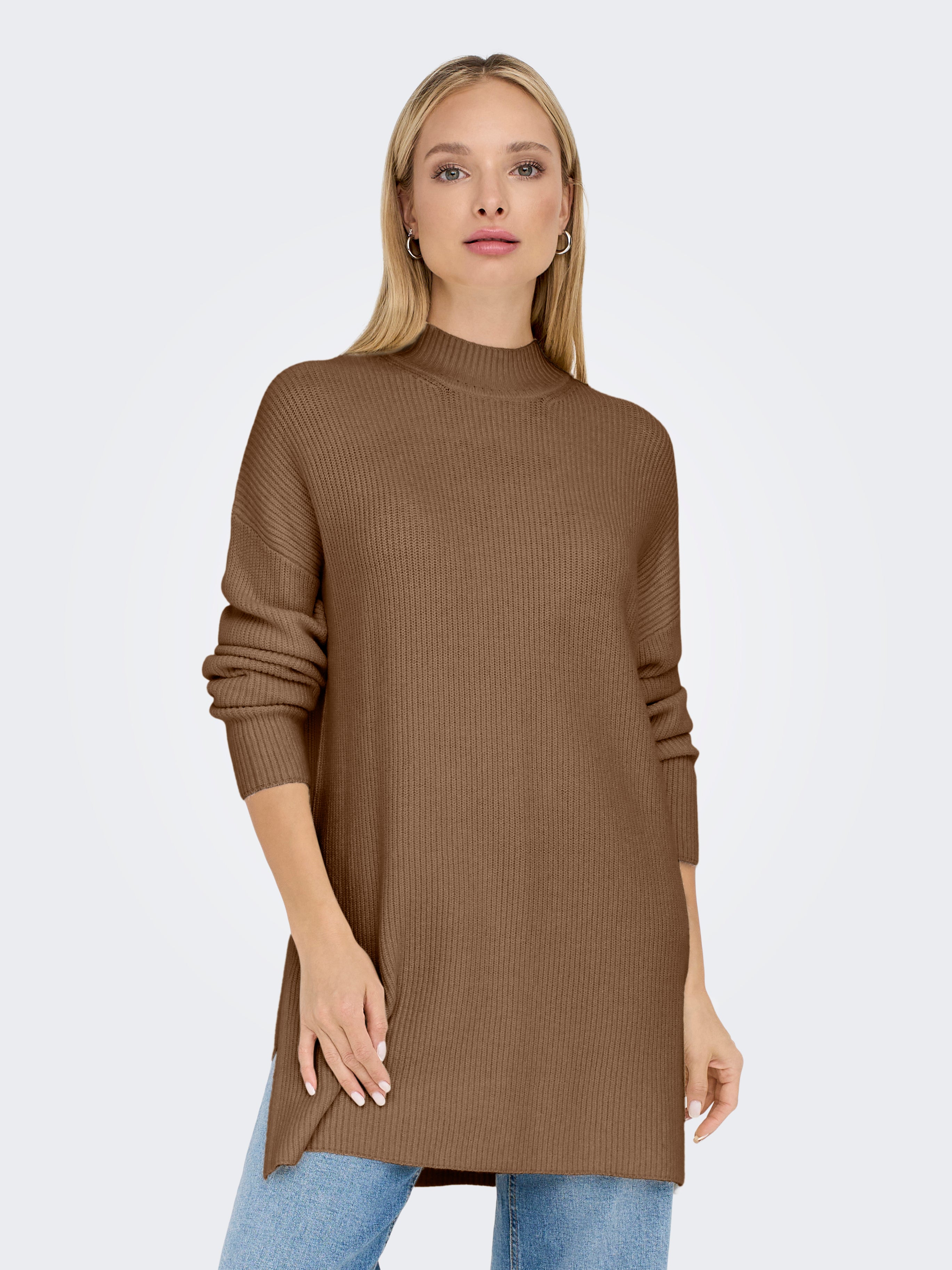 ONLKATIA LS LOOSE RIB H-NECK CC KNT