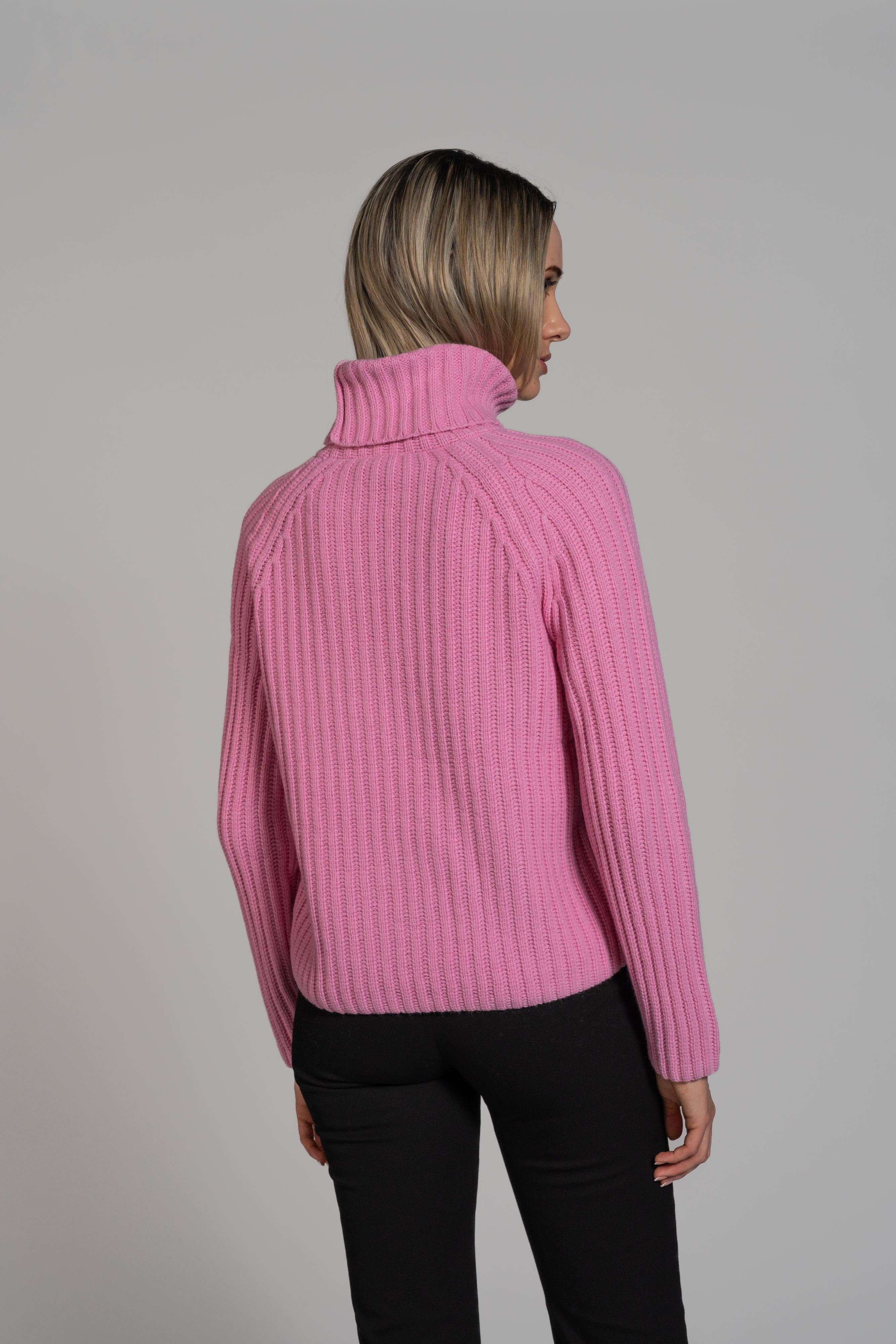 Rib Turtleneck knitted