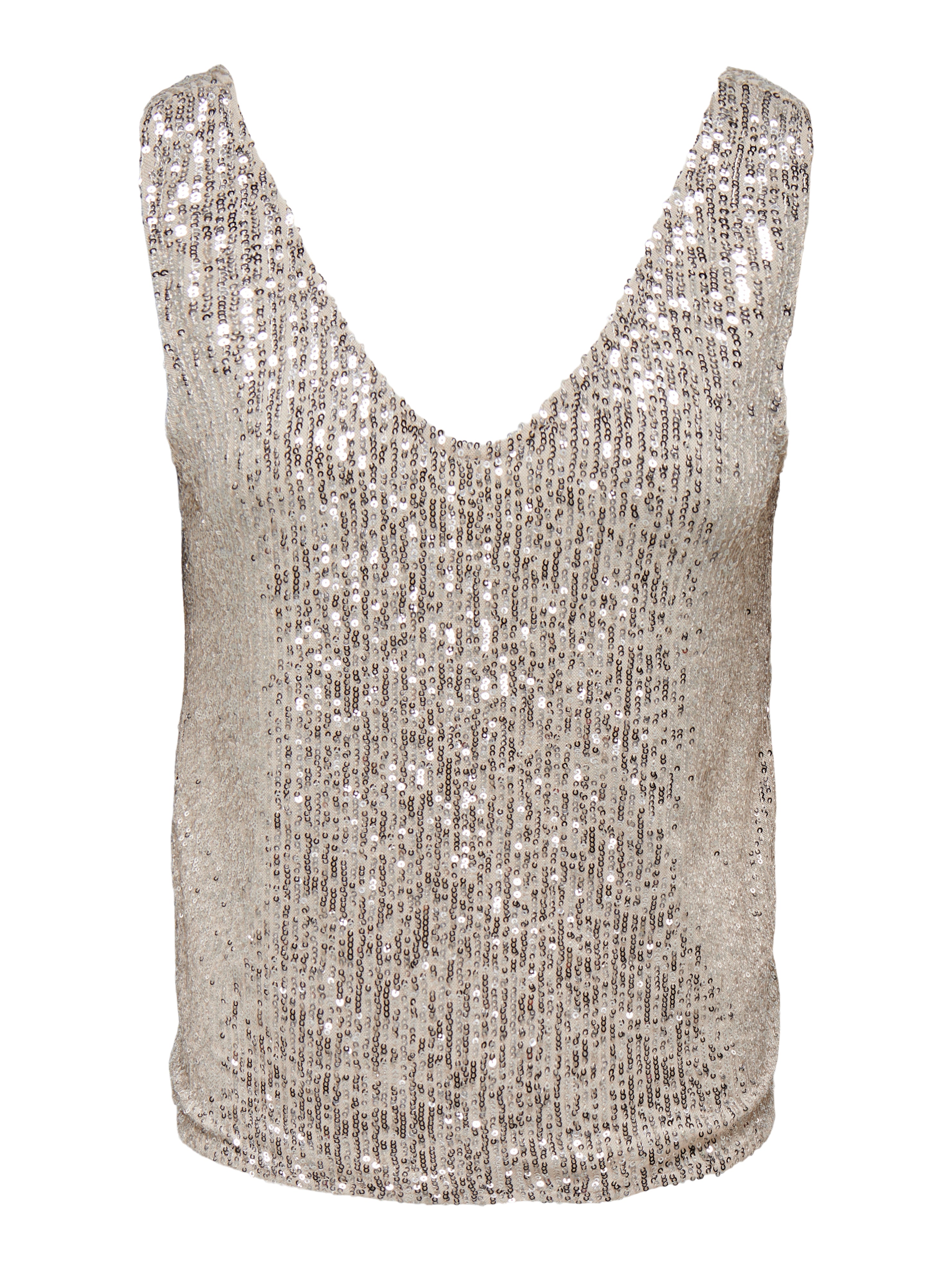 ONLANA S/L V-NECK SEQUINS TOP JRS