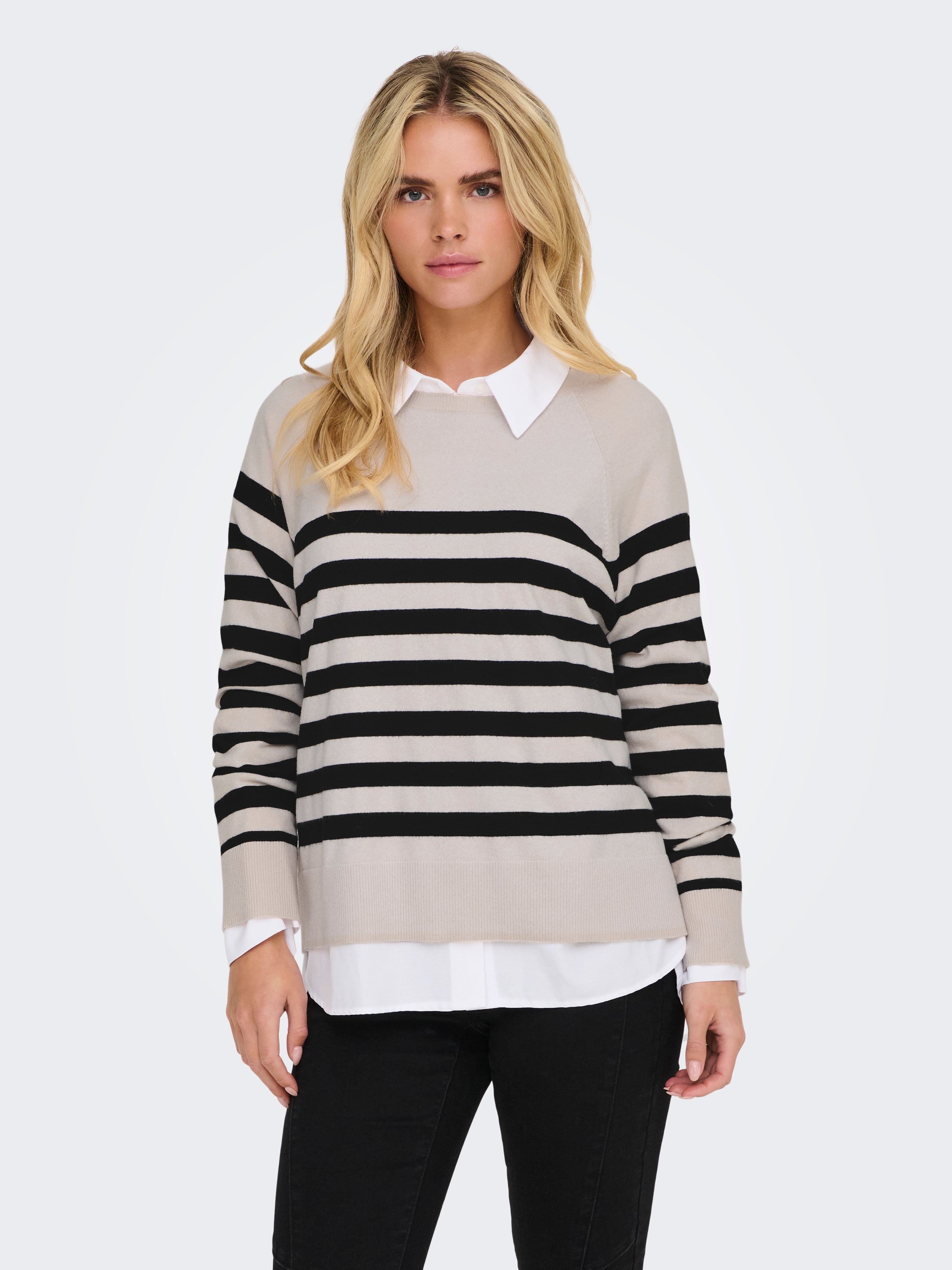 ONLAMA LIFE LS RAGLAN O-NECK CC KNT