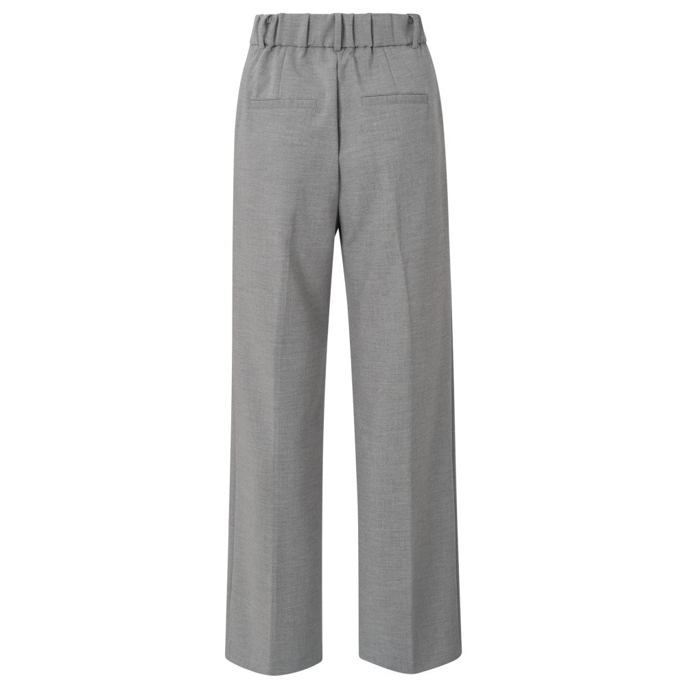 Woven wide leg trousers with p