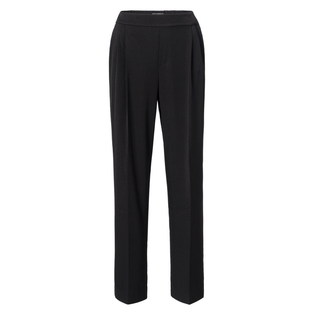 Woven wide leg trousers with p