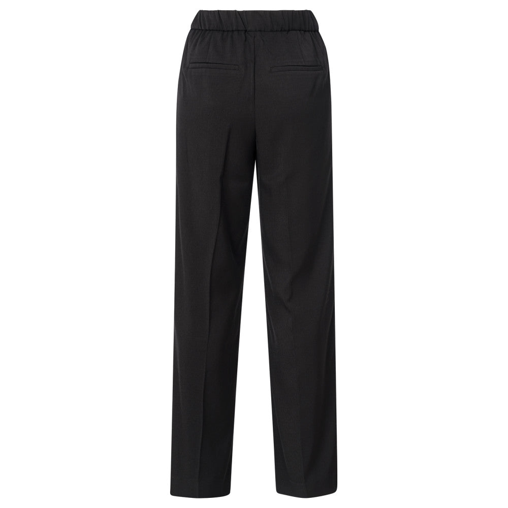 Woven wide leg trousers with p