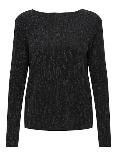 ONLCAROL L/S 2-WAY GLITTER MIX TOP JRS