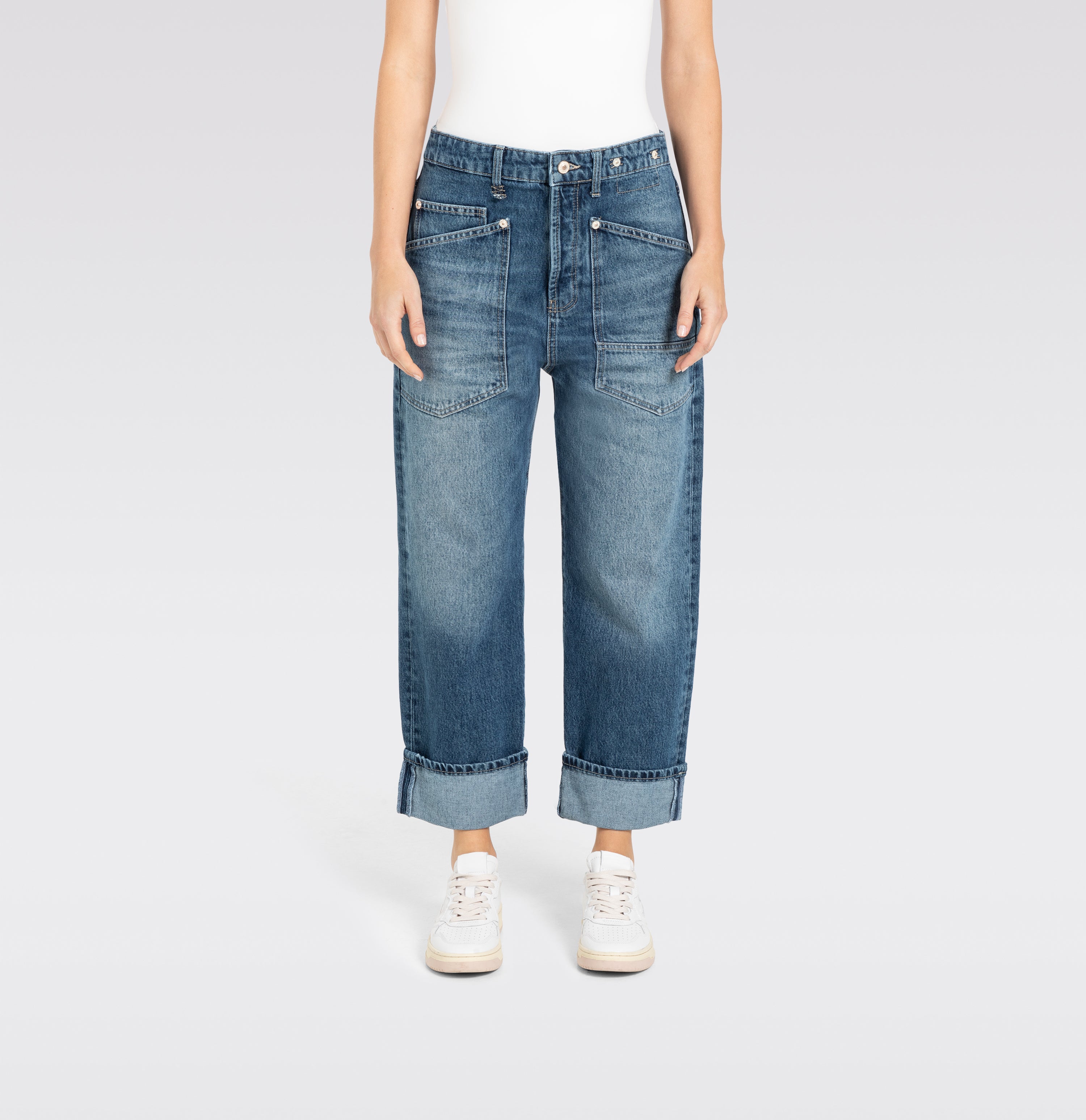 MAC JEANS - BAGGY, Nettle Denim