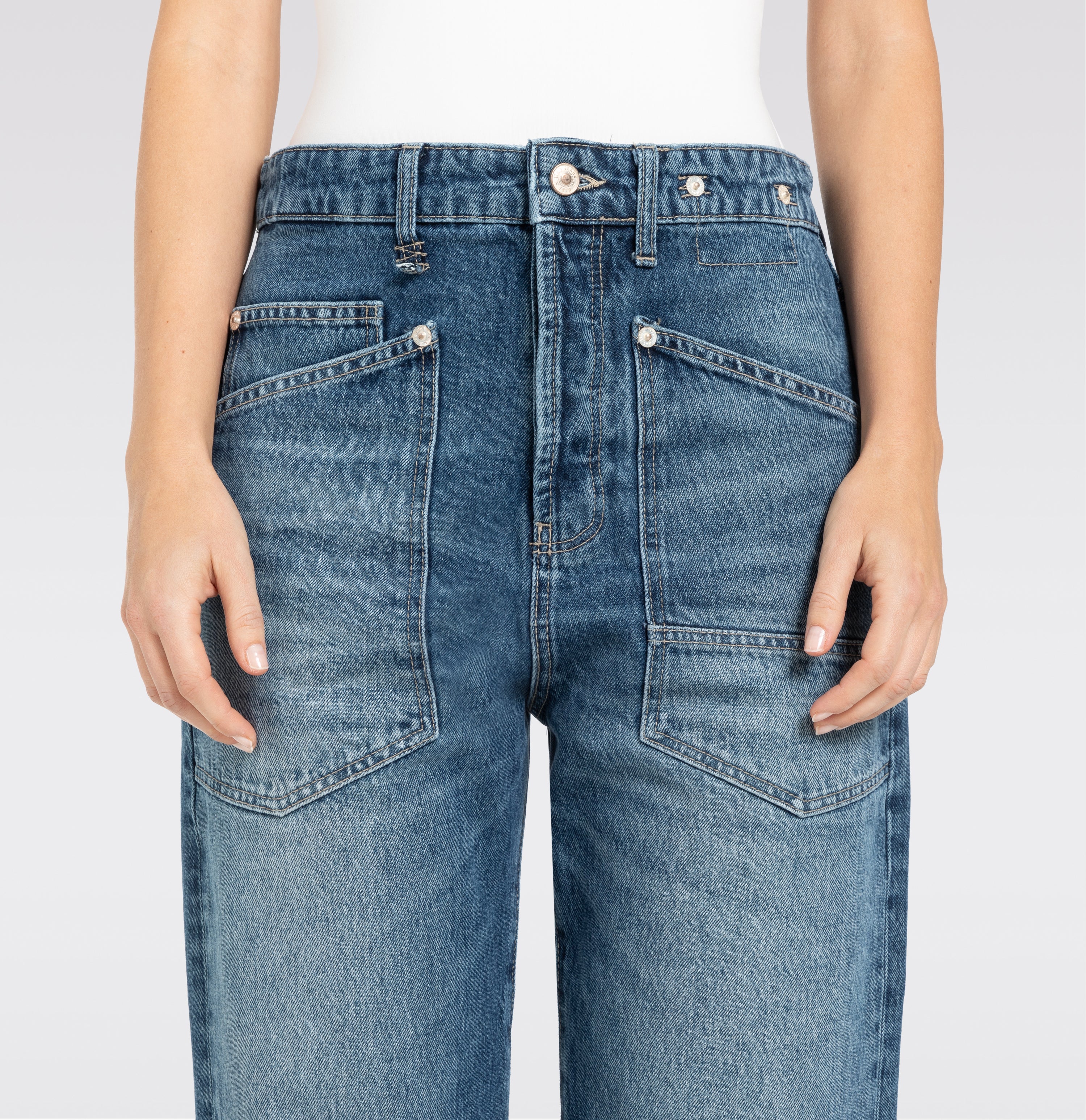 MAC JEANS - BAGGY, Nettle Denim