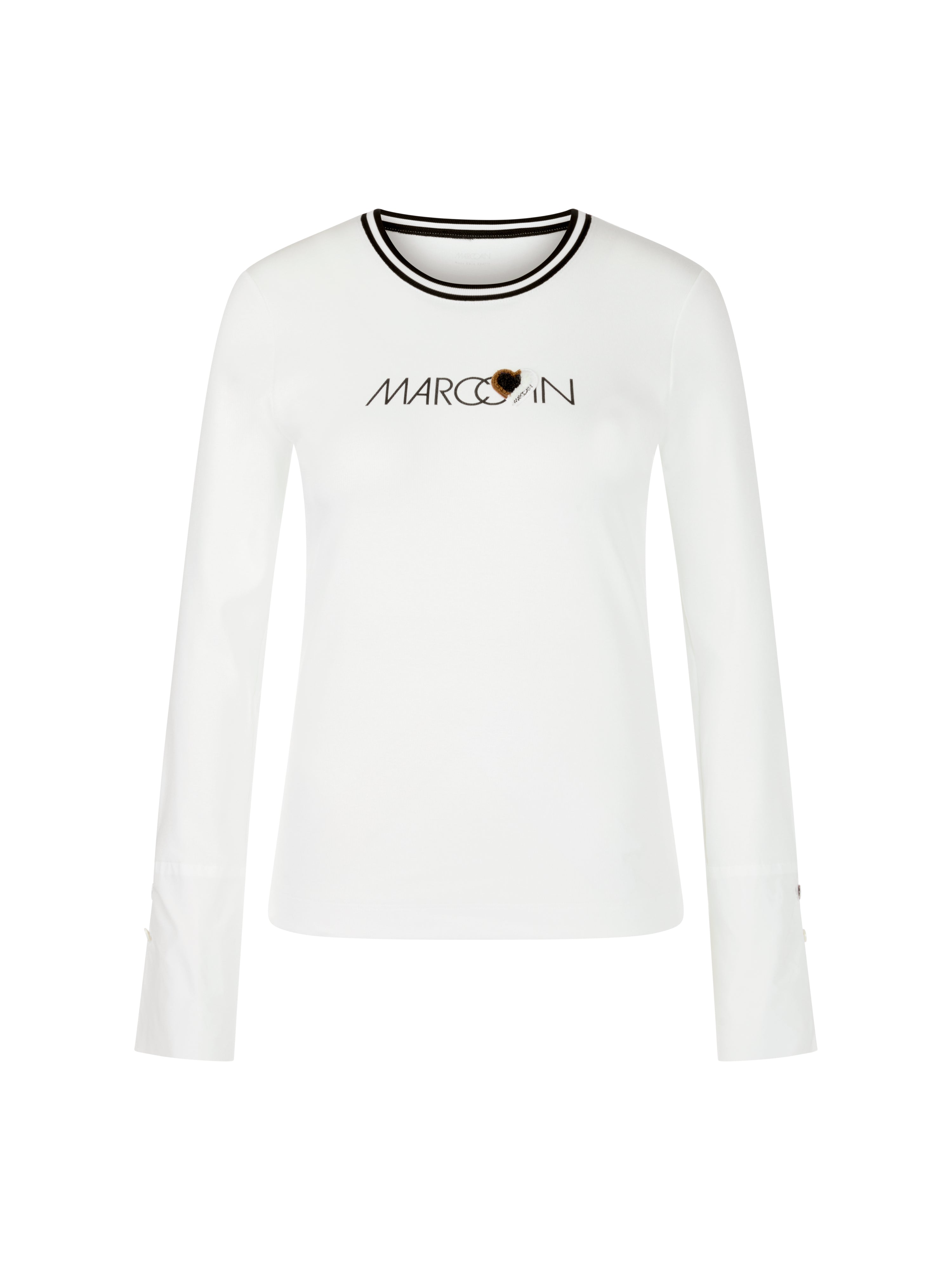 Longsleeve aus Baumwoll-Ripp