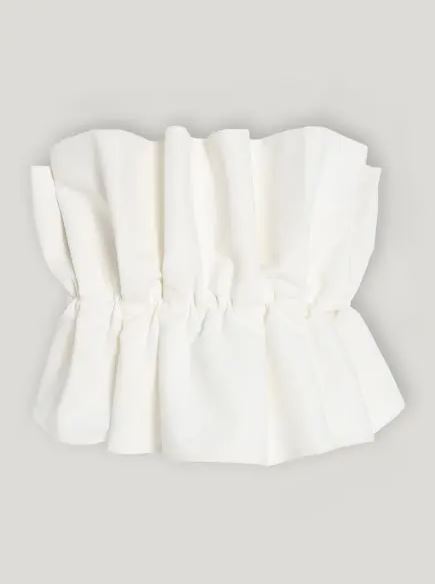 Pleat Top White