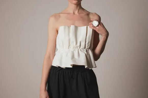 Pleat Top White