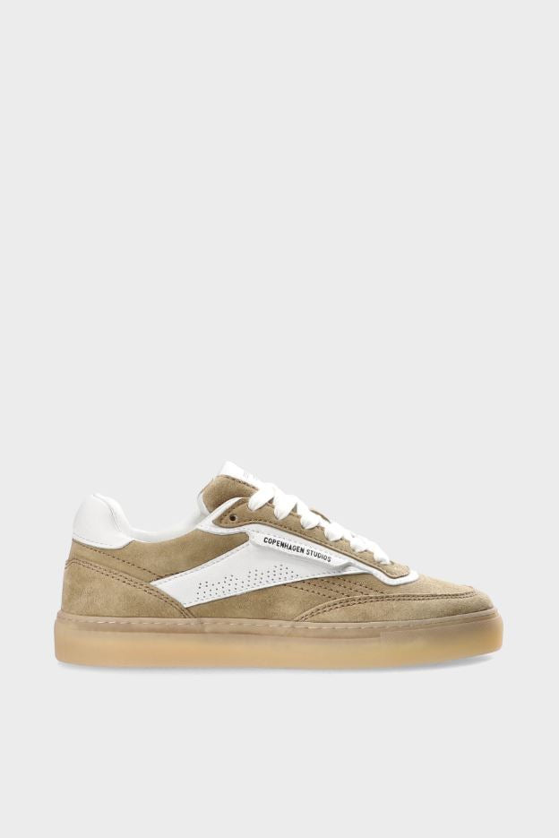 Copenhagen Low-Top Sneaker CPH90 leather mix sand/white
