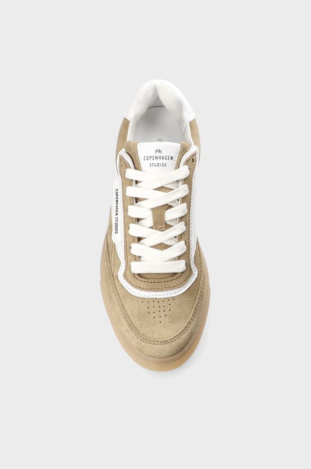 Copenhagen Low-Top Sneaker CPH90 leather mix sand/white