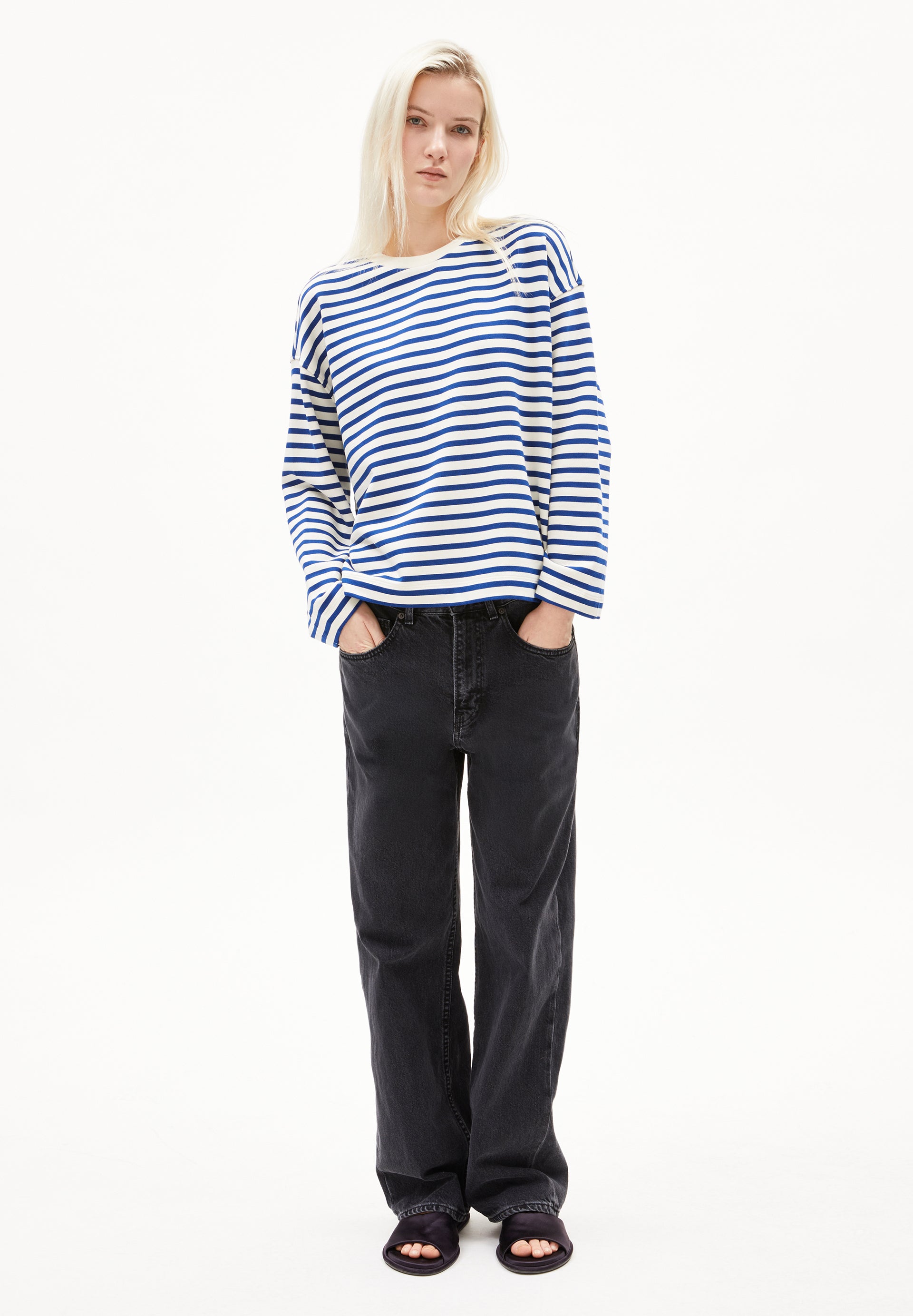 Armedangels Sweatshirt FRANKAA MAARLEN STRIPE aus Bio-Baumwolle