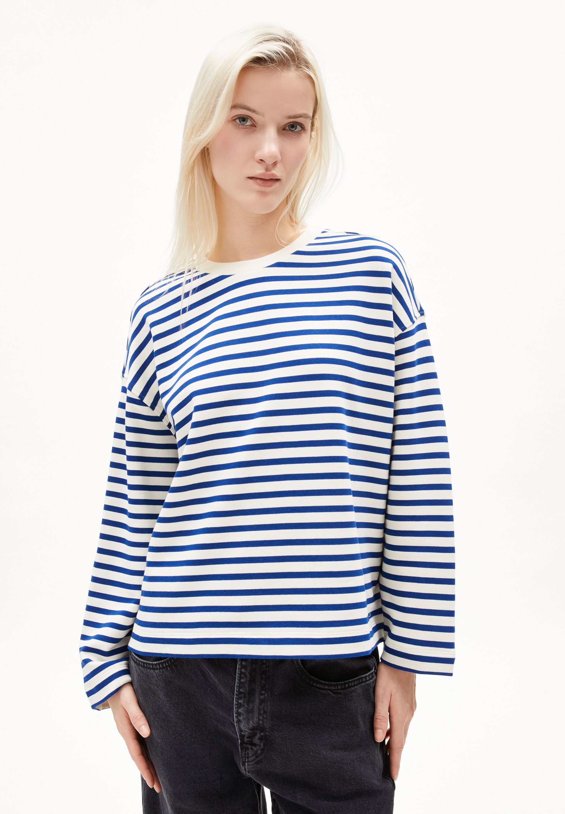 Armedangels Sweatshirt FRANKAA MAARLEN STRIPE aus Bio-Baumwolle