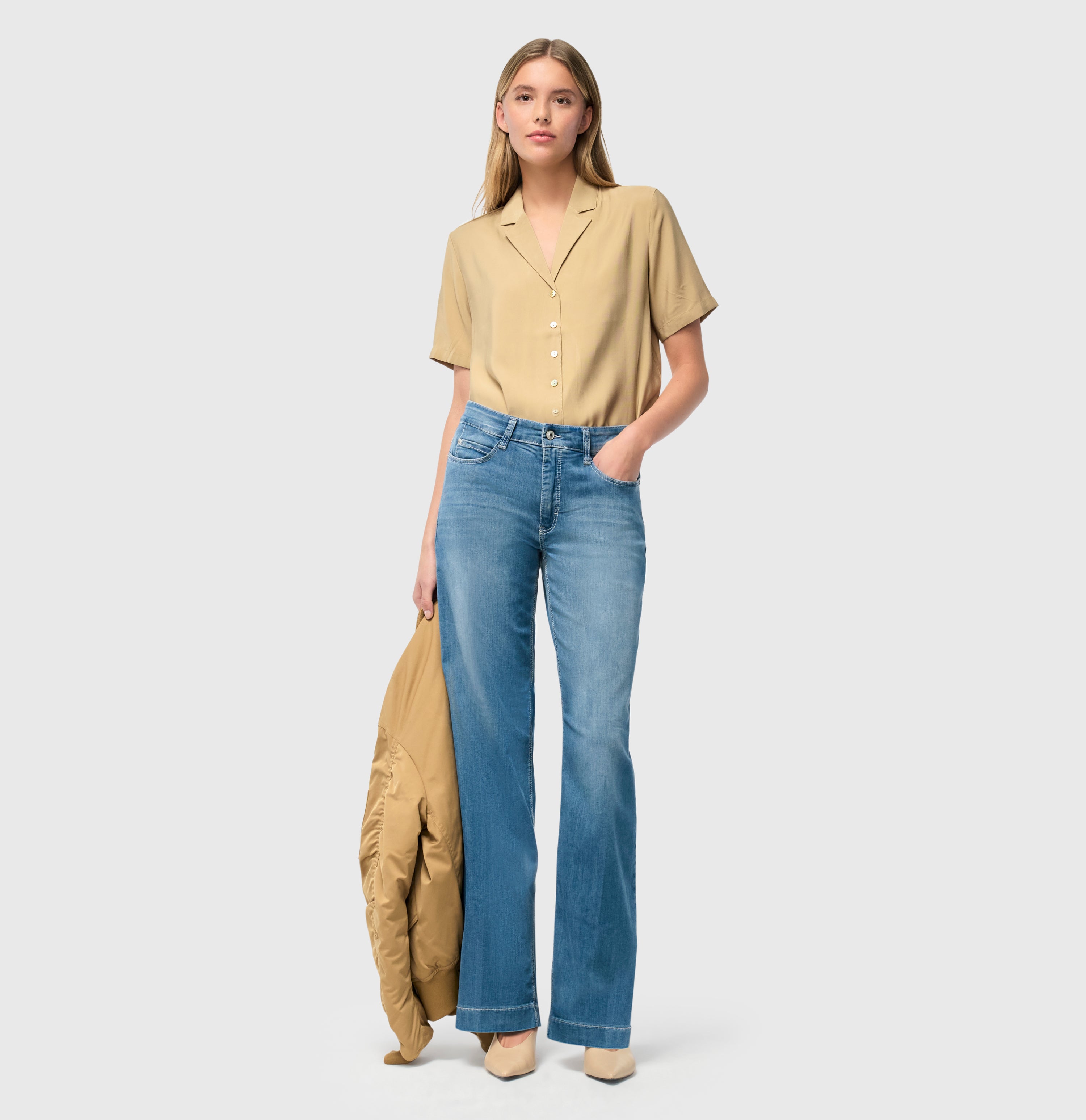 MAC JEANS - DREAM WIDE, DREAM Wonder light Denim