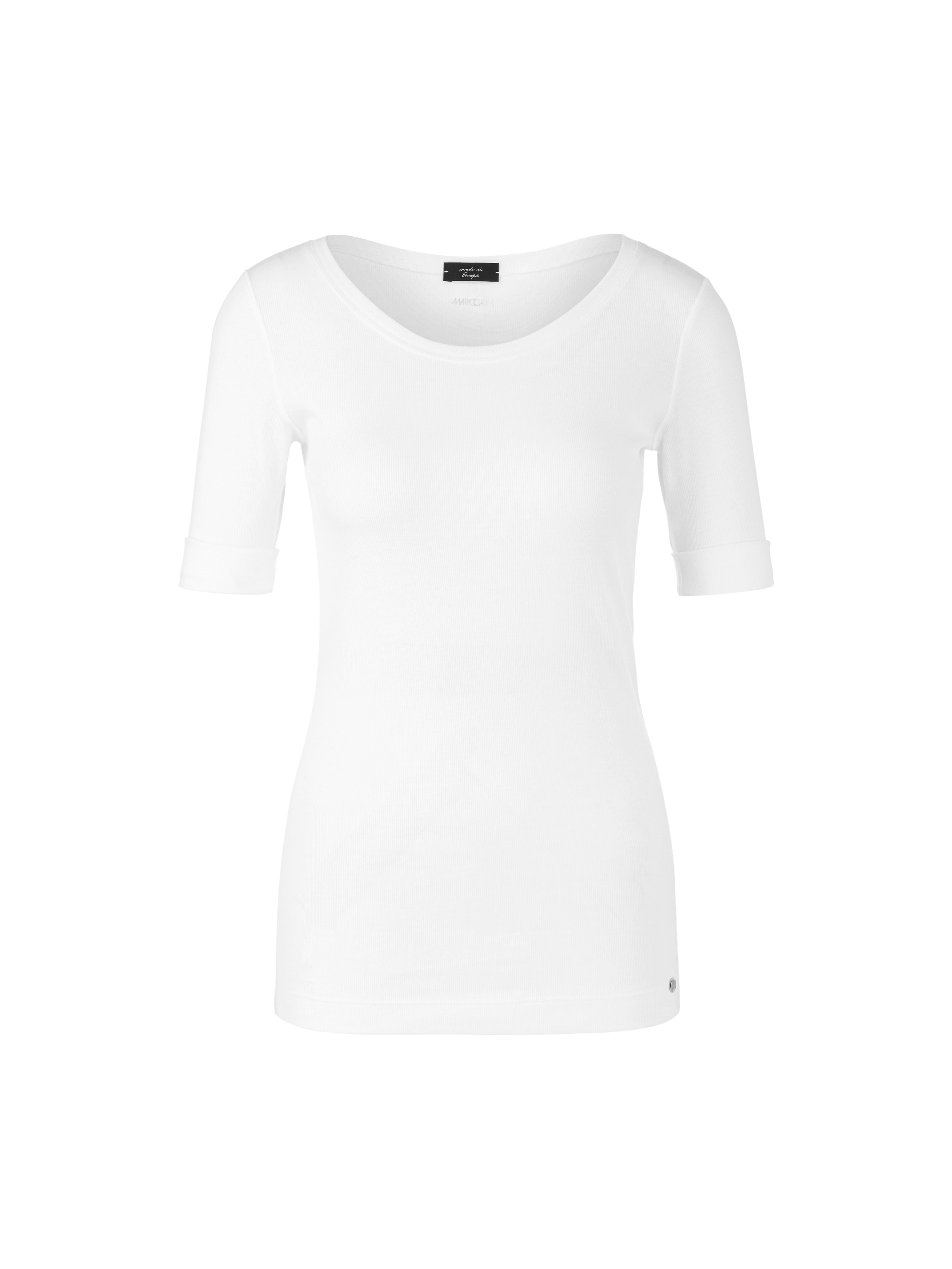 Marc Cain Rundhals-Shirt mit halben Ärmeln