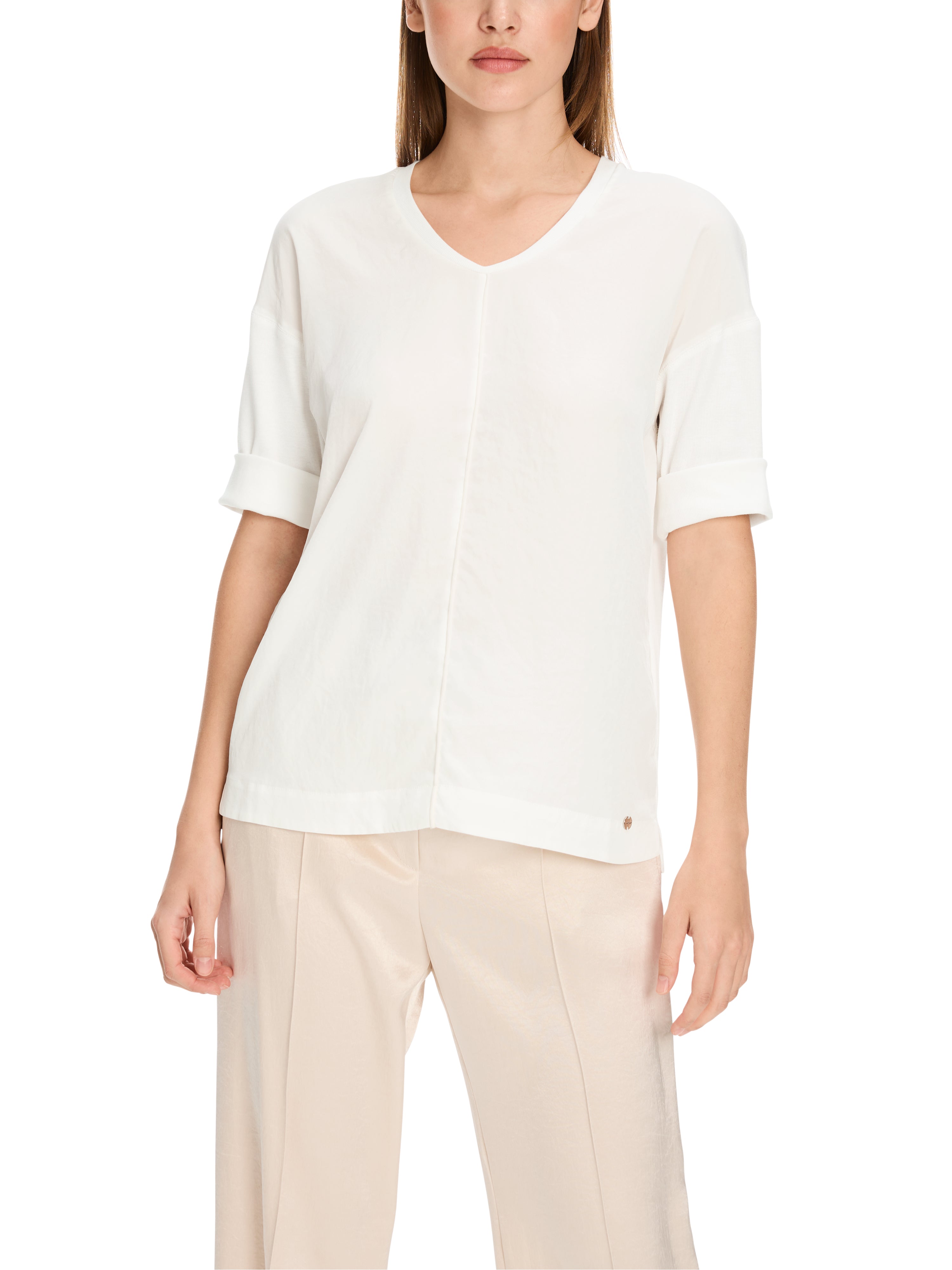 Marc Cain Blusenshirt aus Material-Mix