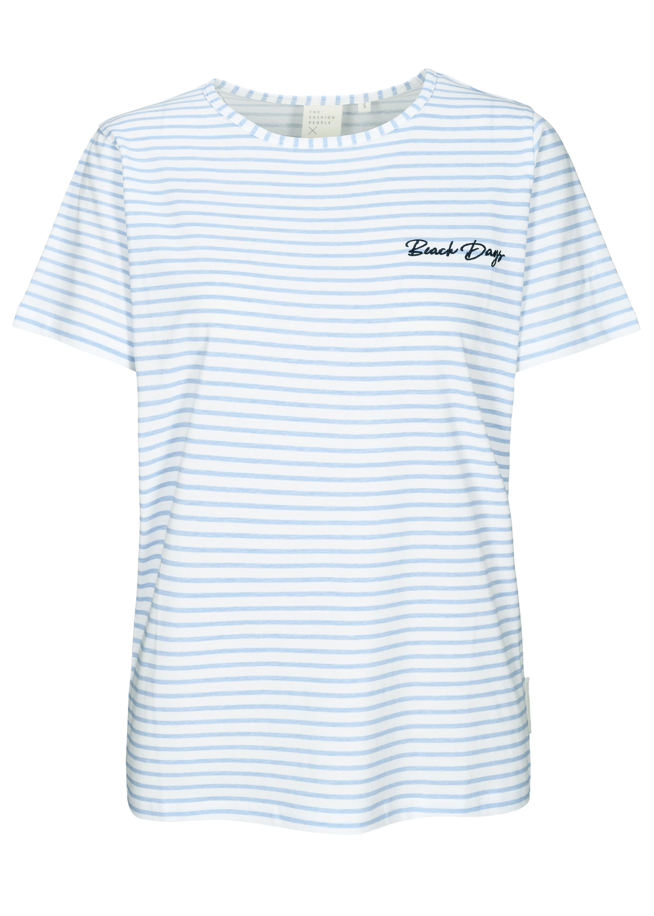Striped embroidery T-Shirt