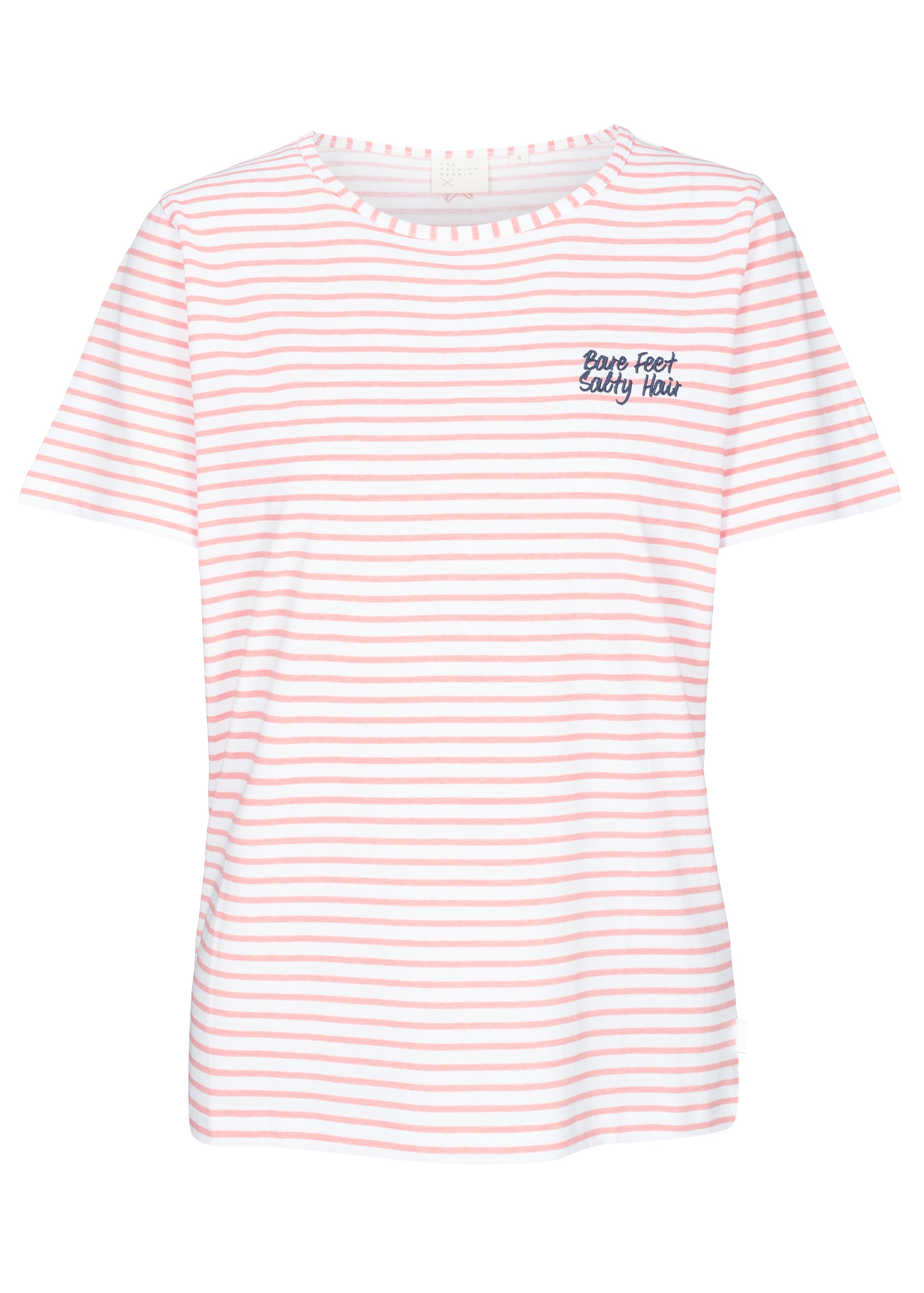 Striped embroidery T-Shirt