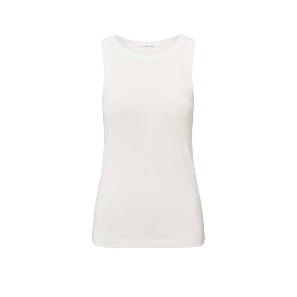Singlet with rib edge