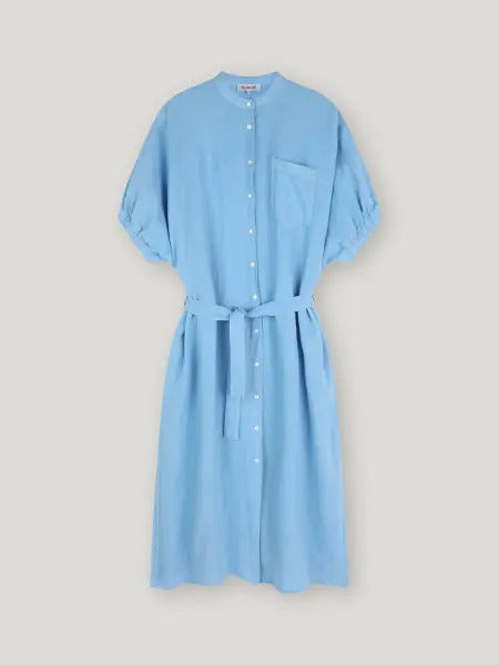 Dress Cowboy Button Linen
