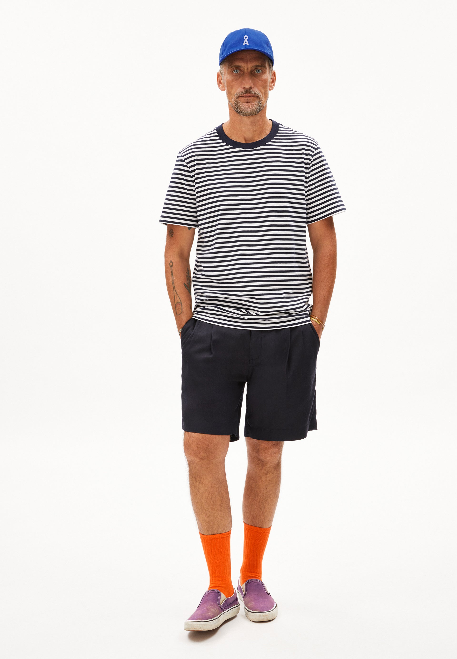 Armedangels T-Shirt MAARKOS STRIPES aus Bio-Baumwoll Mix