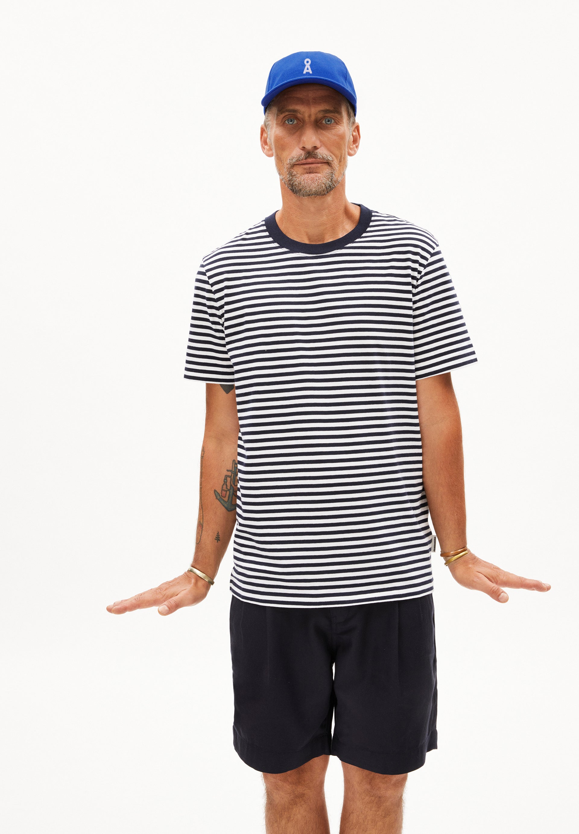 Armedangels T-Shirt MAARKOS STRIPES aus Bio-Baumwoll Mix