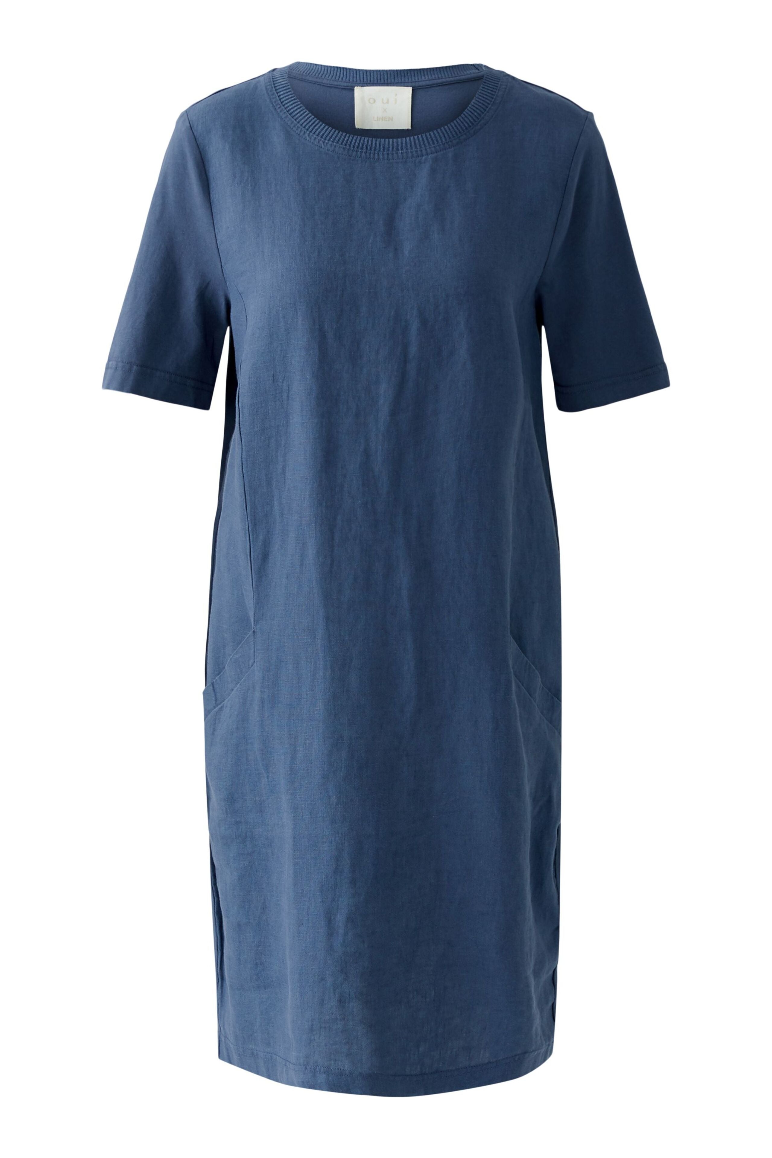 Kleid Leinen-Baumwollpatch