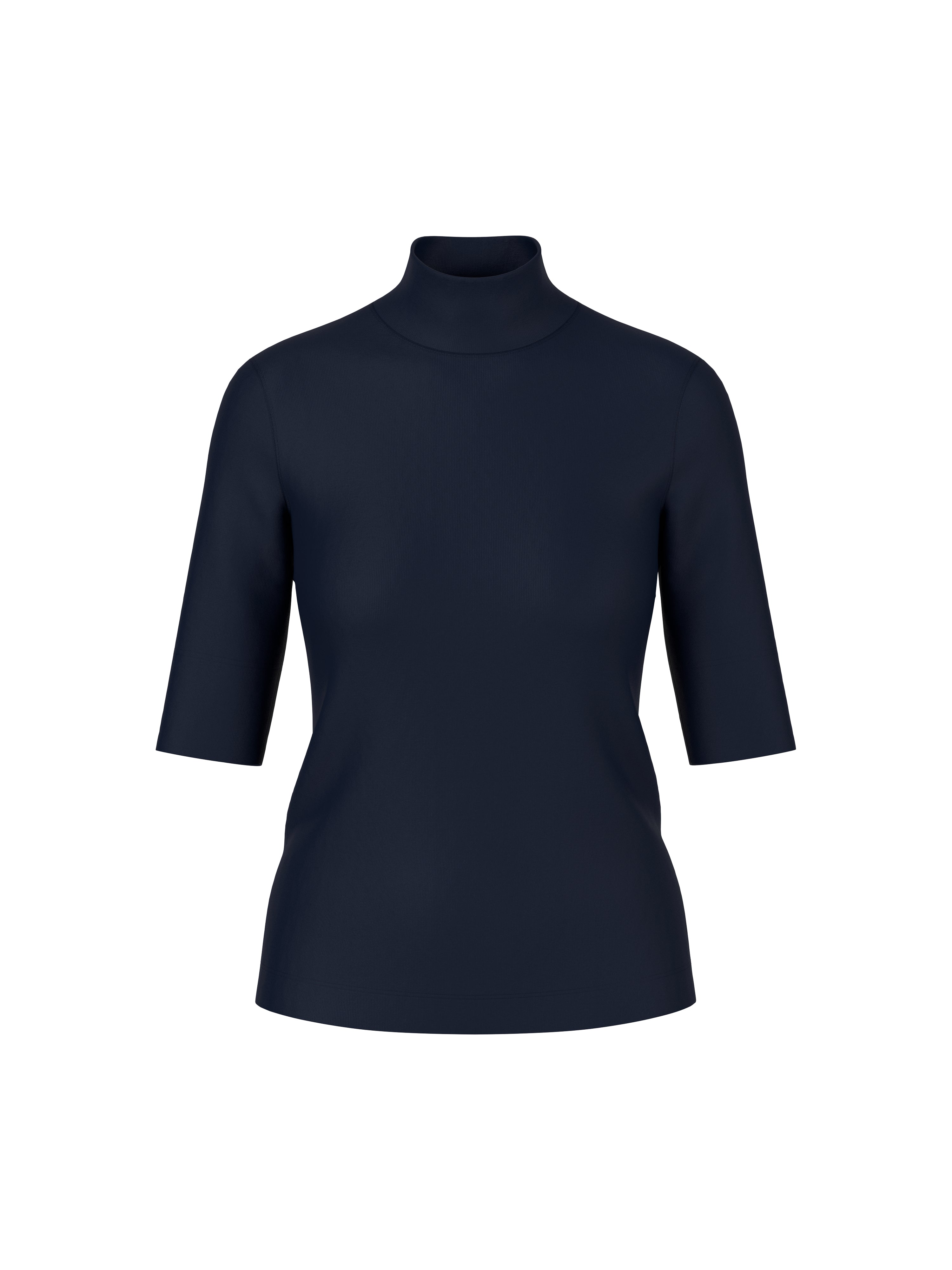 Basic-Shirt aus Baumwollstretch