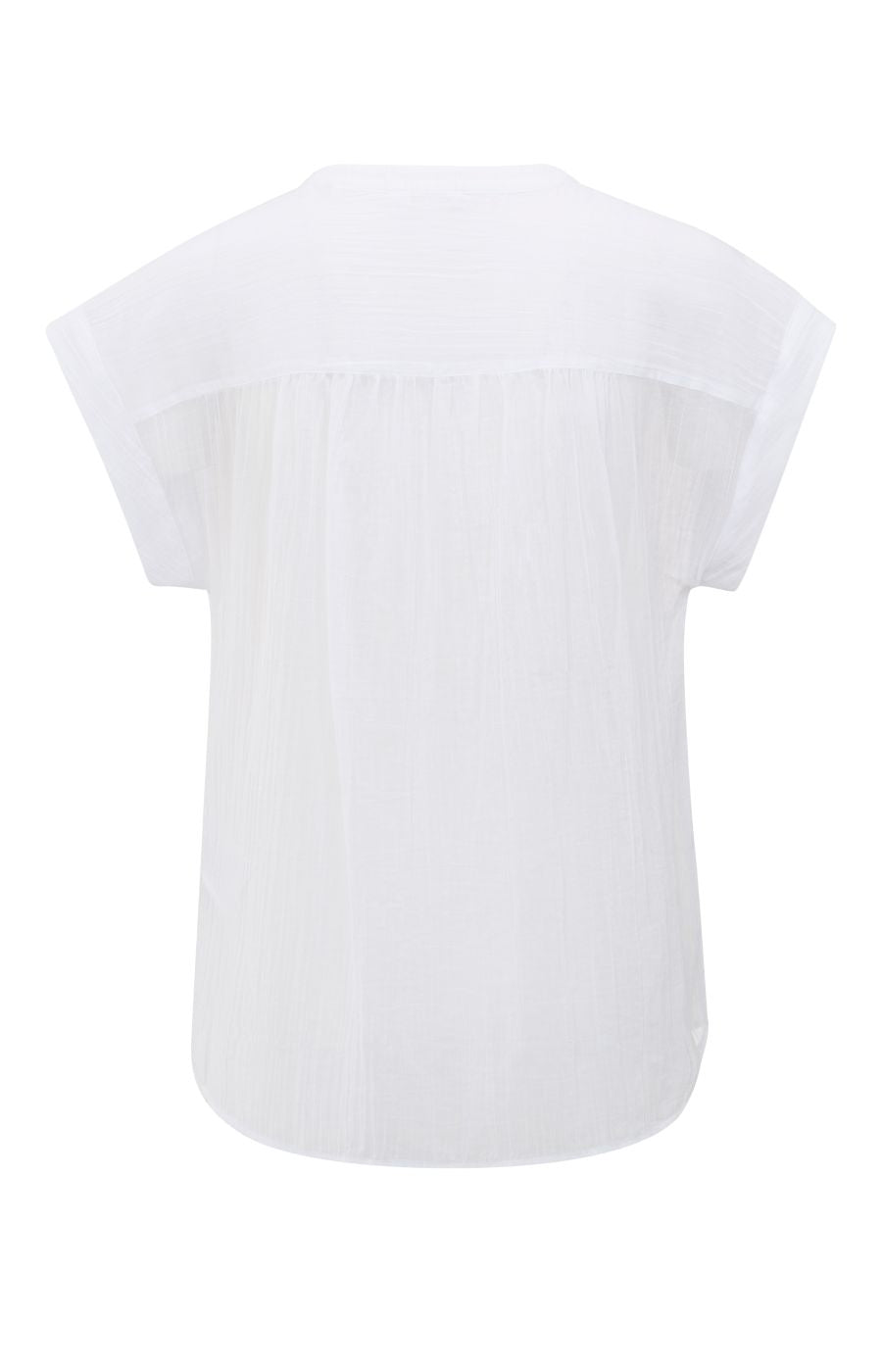 Yaya Fließende Bluse mit Polokragen und Flügelärmeln