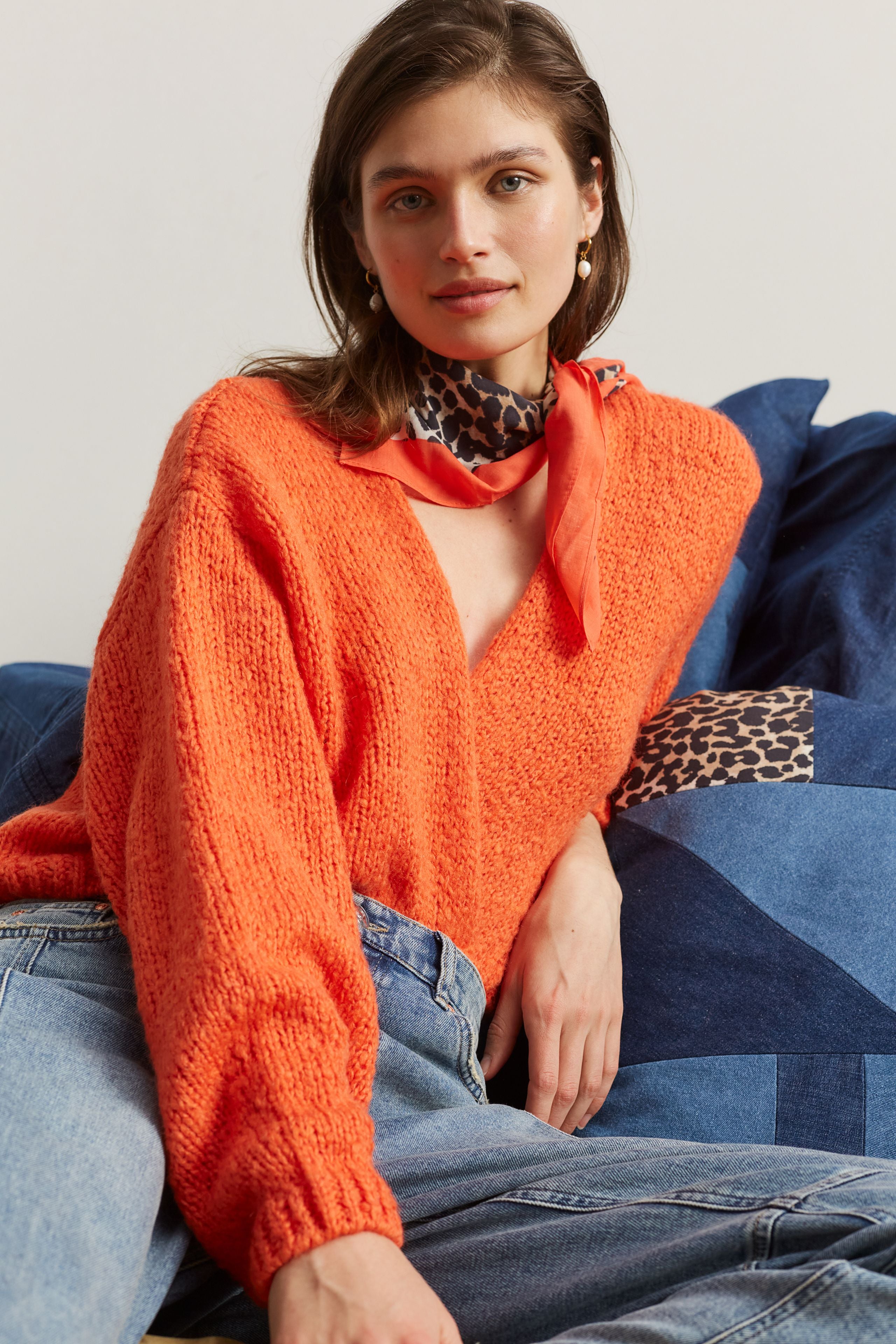 Oversize Strickjacke