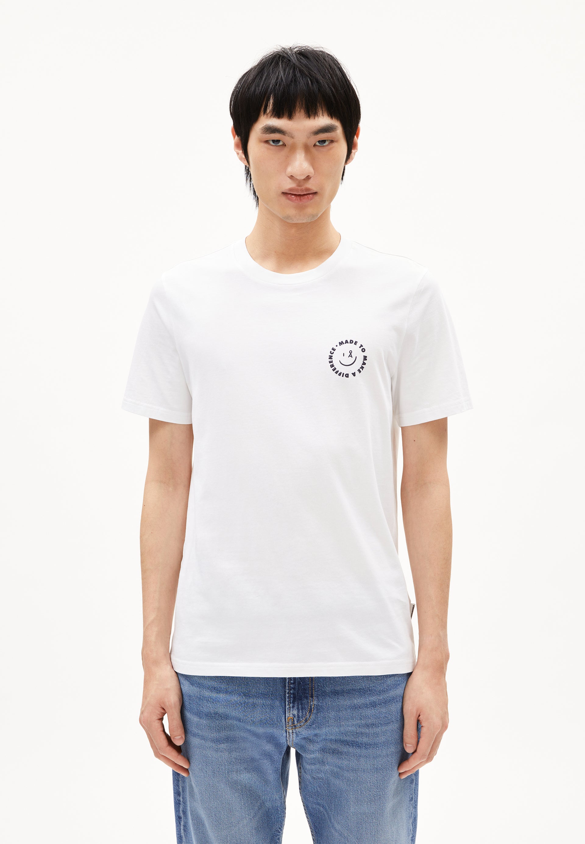 Armedangels T-Shirt JAAMES SMILEY aus Bio-Baumwolle