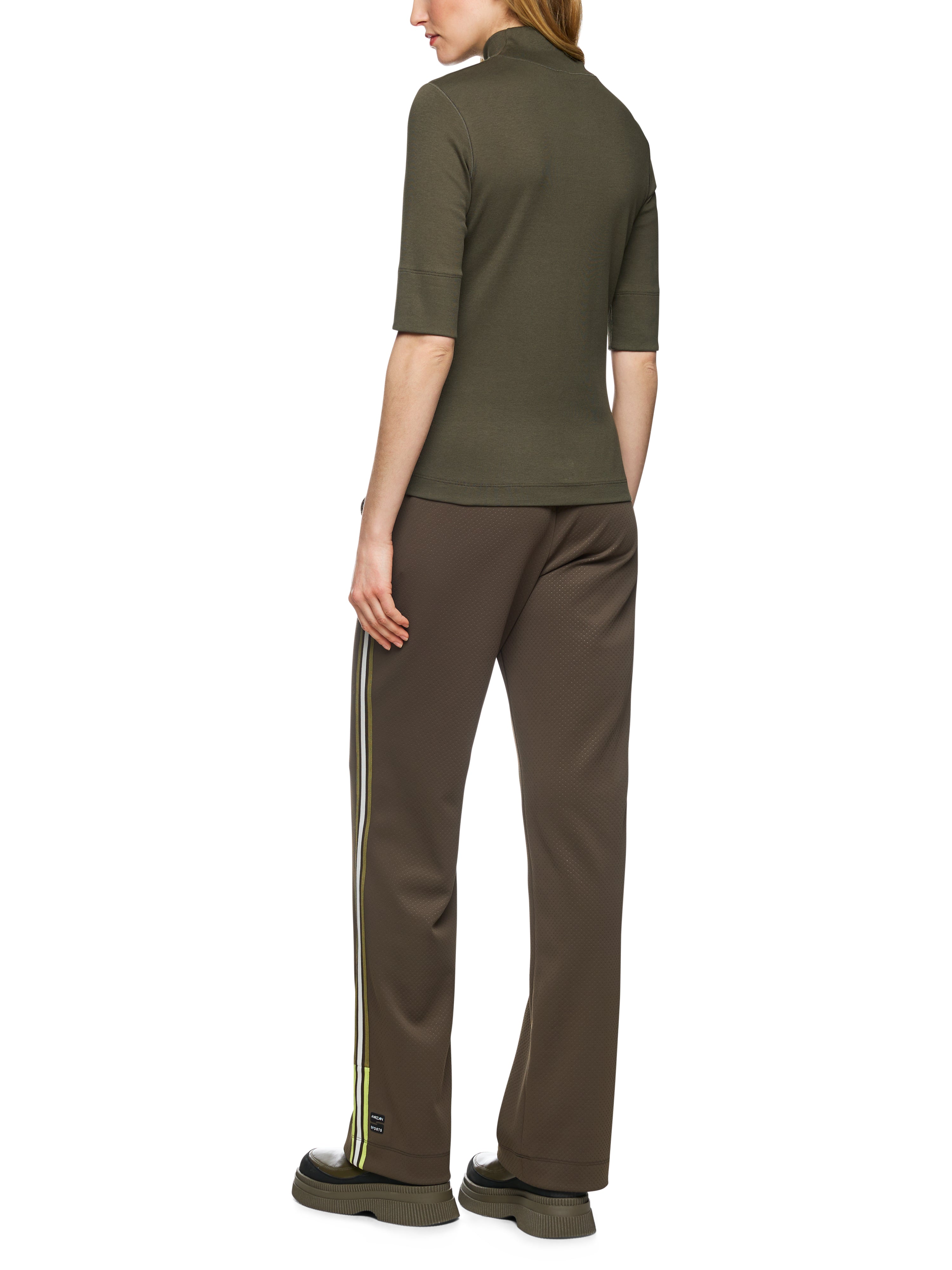 Basic-Shirt aus Baumwollstretch