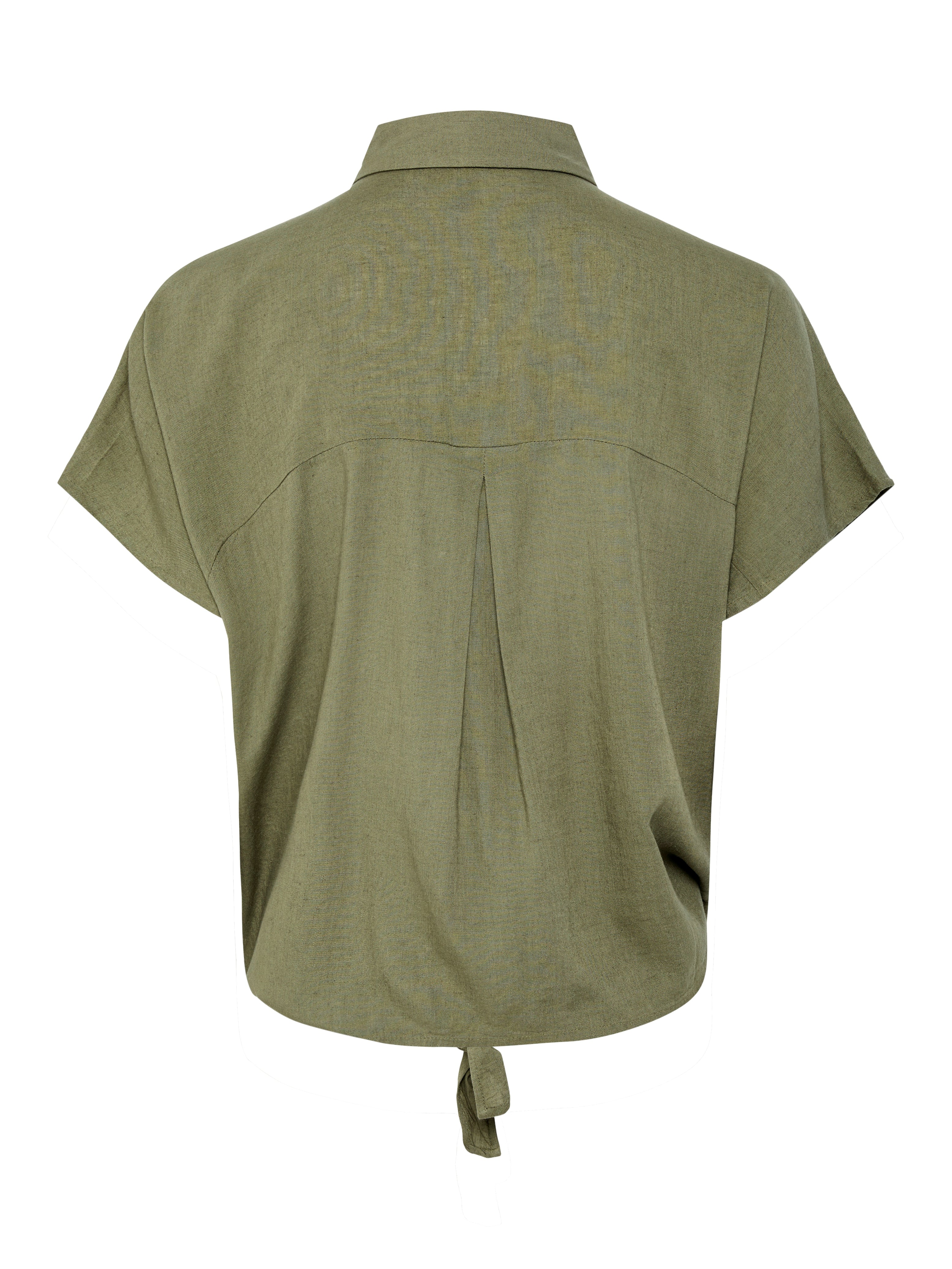 Only Kurzärmelige Bluse aus Leinengemisch