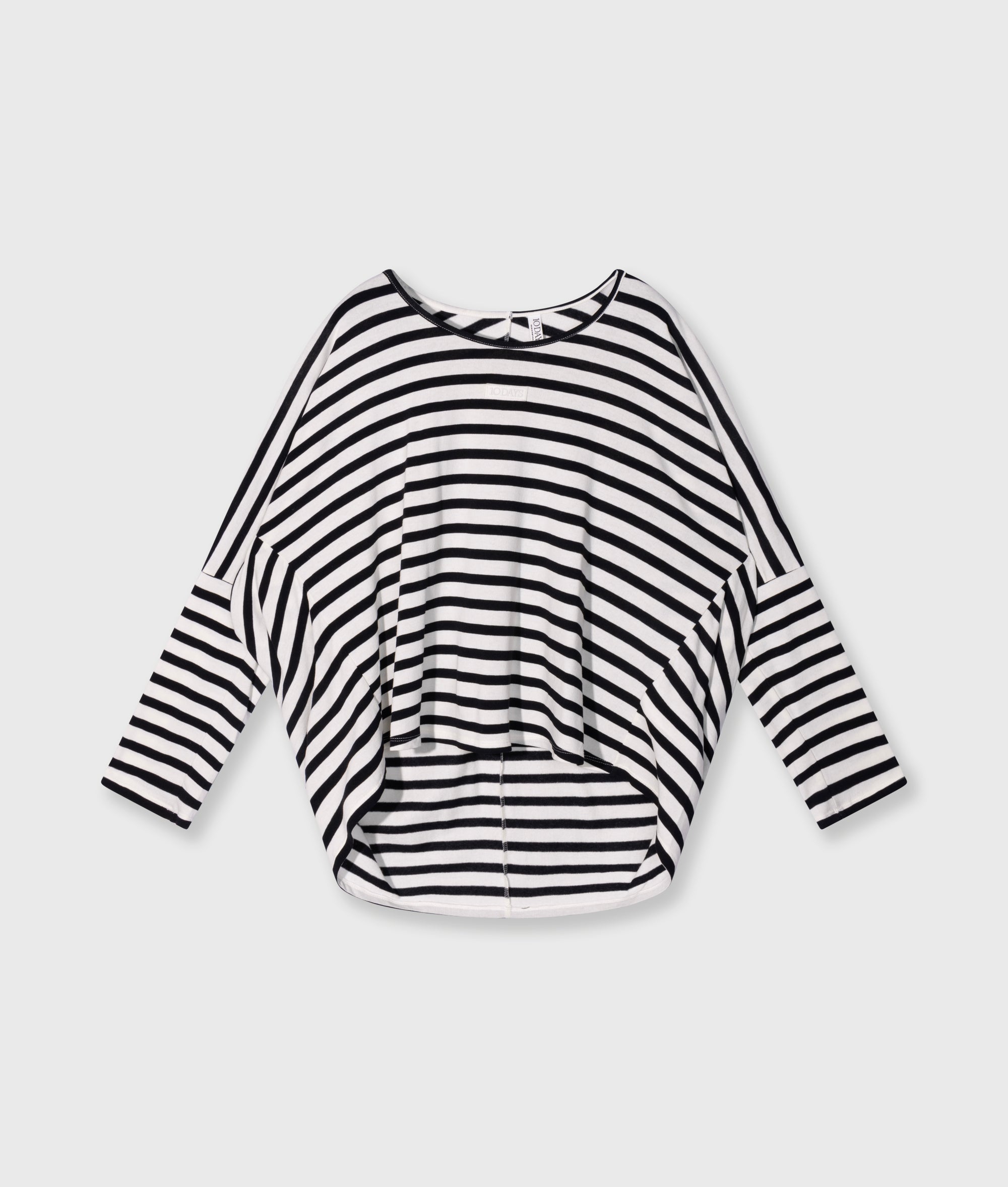 10Days Longsleeve loose long sleeve tee modal stripes