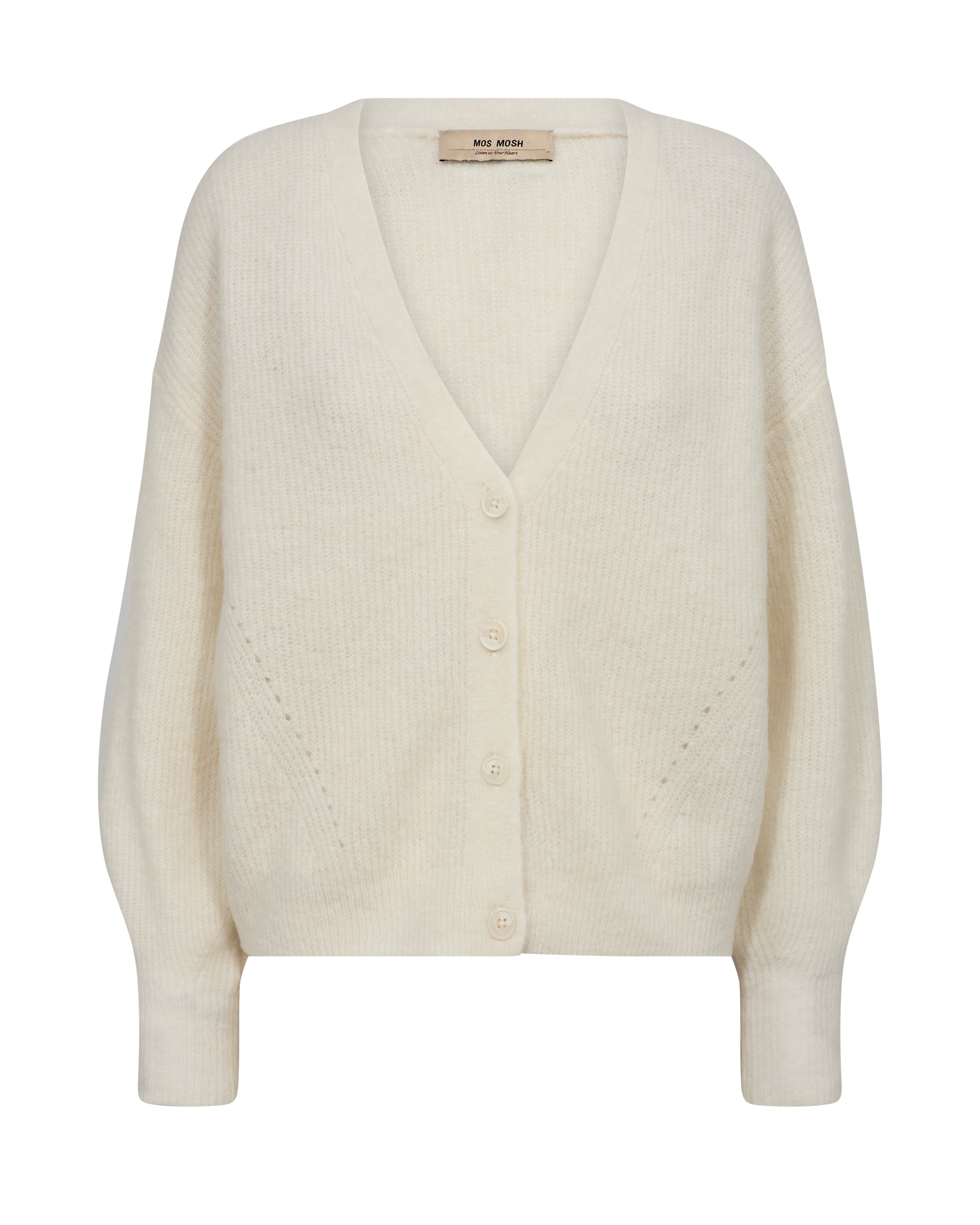 MOS MOSH Thora V-Neck Knit Cardigan