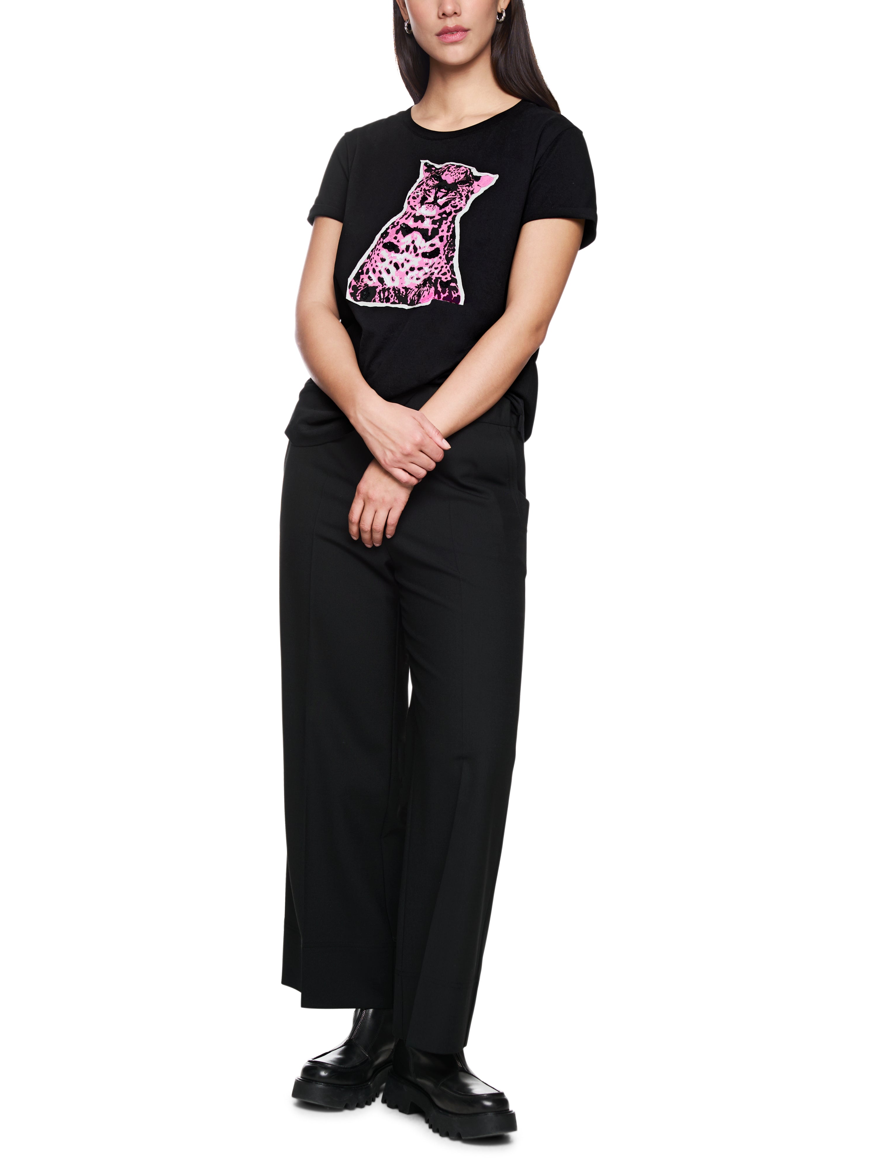 Marc Cain Baumwollshirt mit Aufdruck